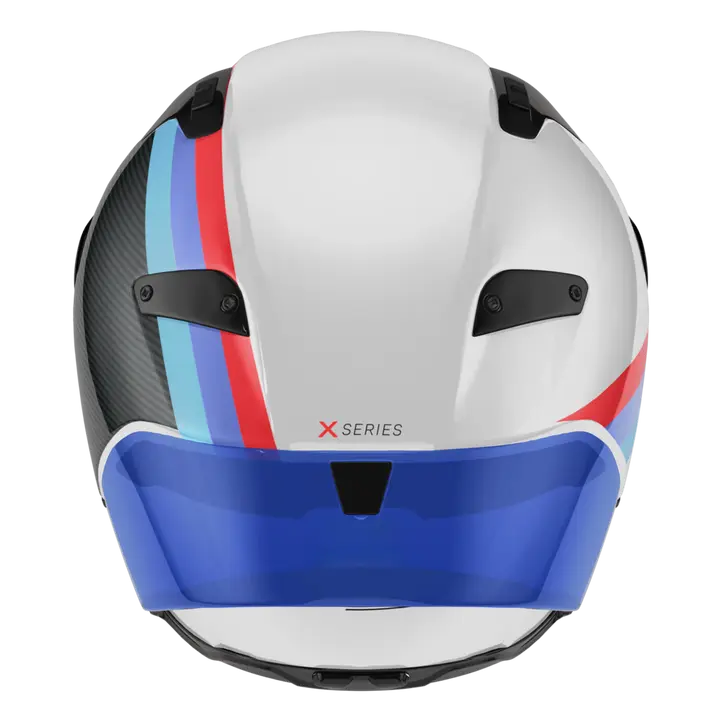 Nolan X-804 RS Helm Ultra Carbon Gemini Wit/Blauw/Rood 365 