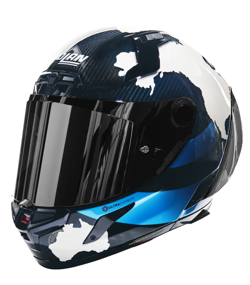 Nolan X-804 RS Helm Ultra Carbon Carlos Checa Replica 30th Anniversary Special Edition 355 