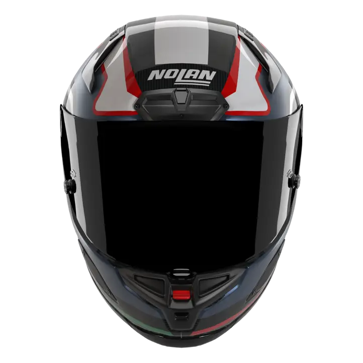 Nolan X-804 RS Helm Ultra Carbon Piega Donkerblauw/Blauw/Rood 366 