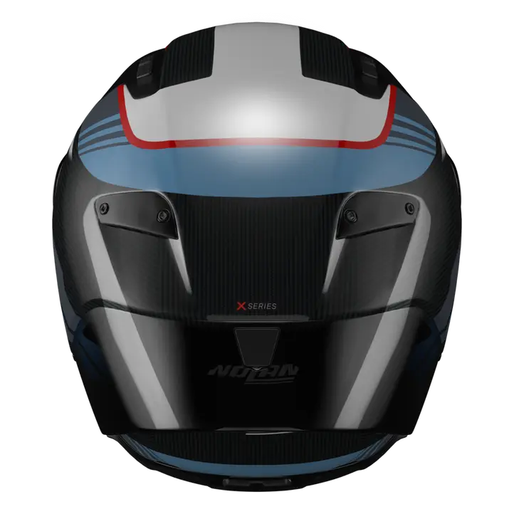 Nolan X-804 RS Helm Ultra Carbon Piega Donkerblauw/Blauw/Rood 366 