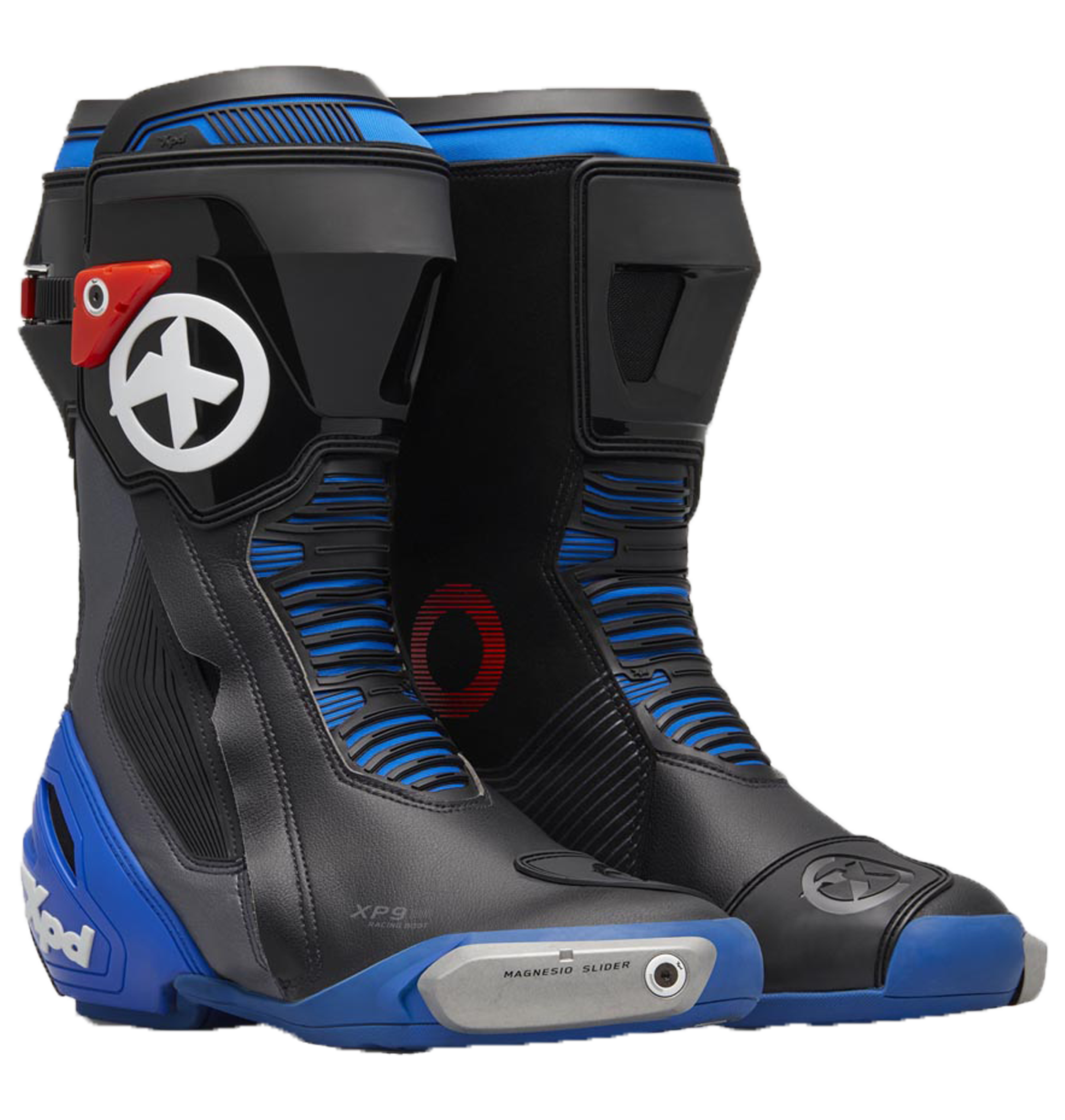 XPD XP9-S Racing en straat motorlaarzen | Heren | Zwart/Blauw 
