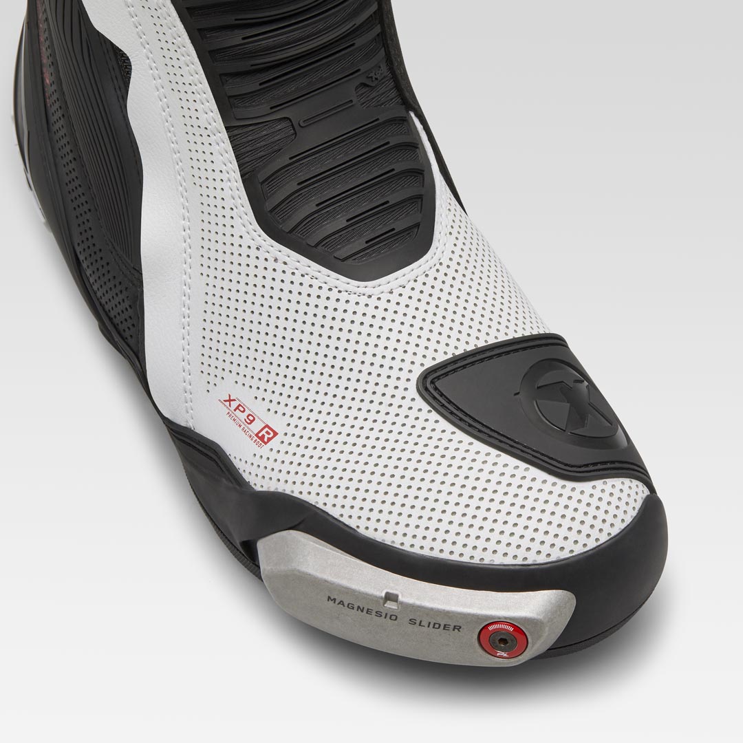 XPD XP9-R AIR geperforeerde Racing en straat motorlaarzen | Heren | Wit/Zwart 