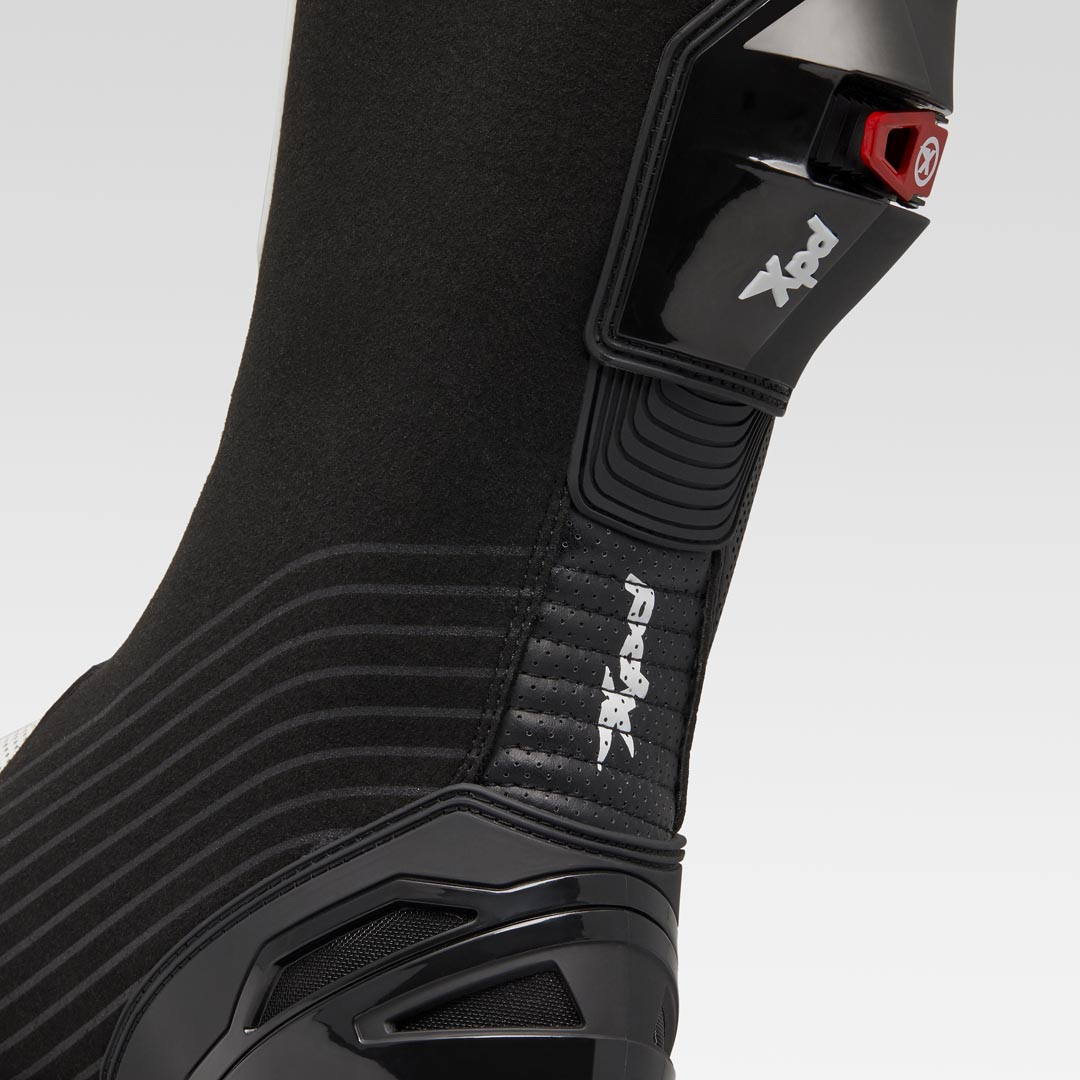 XPD XP9-R AIR geperforeerde Racing en straat motorlaarzen | Heren | Wit/Zwart 