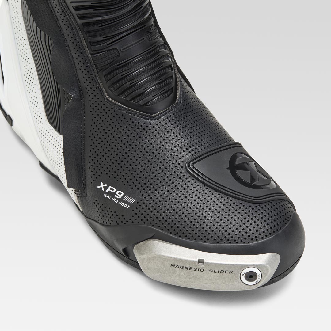 XPD XP9-S AIR geperforeerde Racing en straat motorlaarzen | Heren | Wit/Zwart 