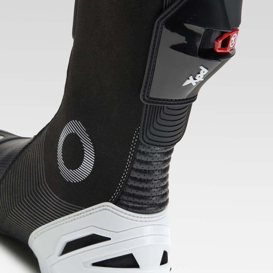 XPD XP9-S AIR geperforeerde Racing en straat motorlaarzen | Heren | Wit/Zwart 