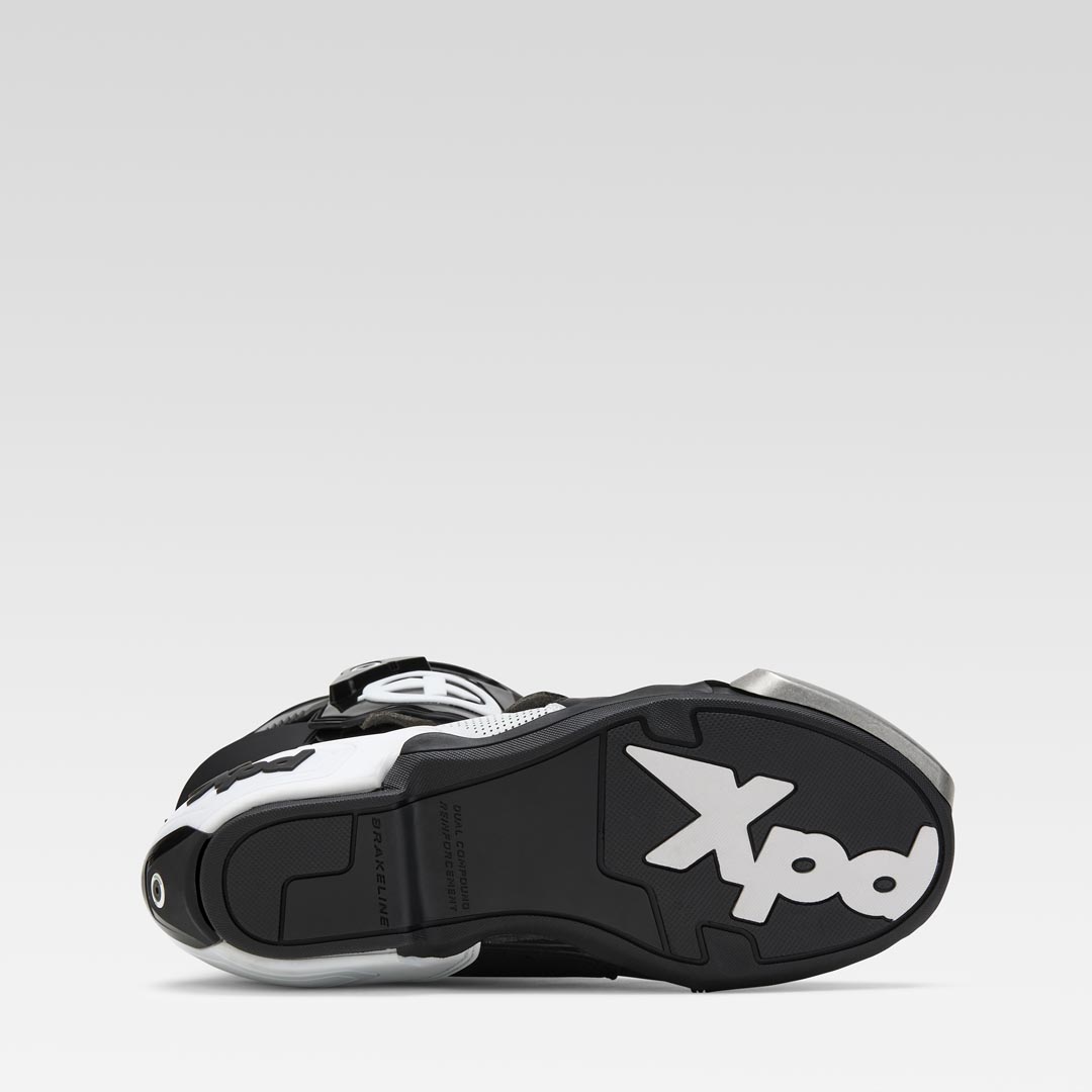 XPD XP9-S AIR geperforeerde Racing en straat motorlaarzen | Heren | Wit/Zwart 