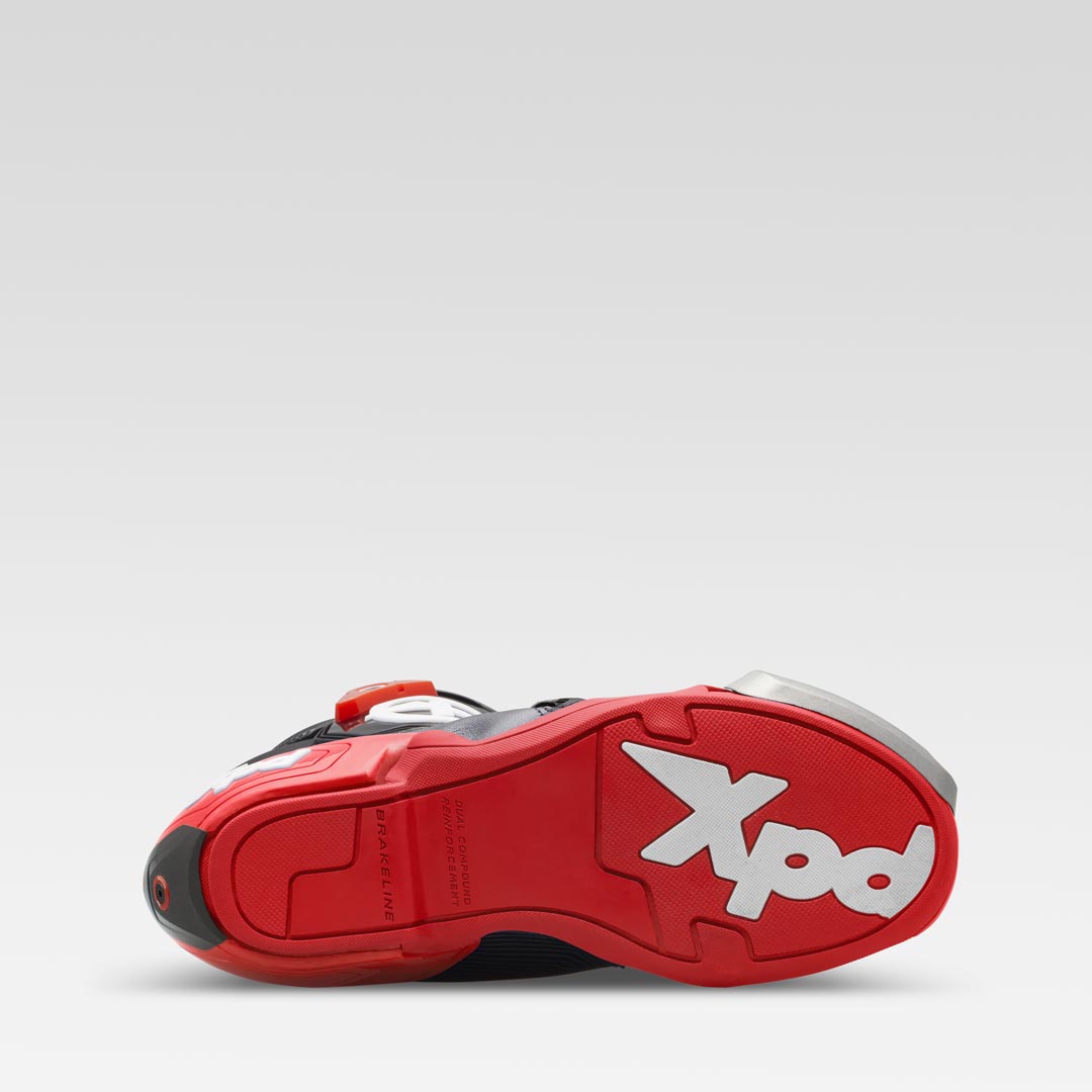 XPD XP9-S Racing en straat motorlaarzen | Heren | Zwart/Rood 