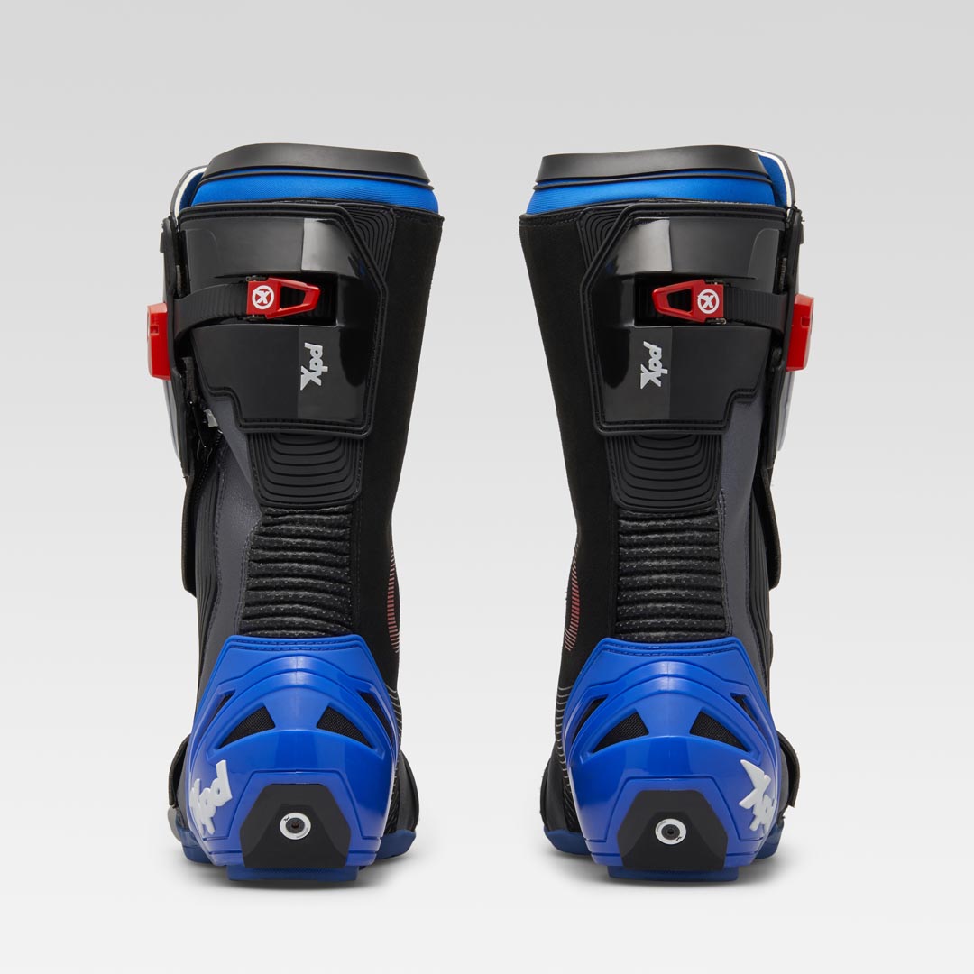 XPD XP9-S Racing en straat motorlaarzen | Heren | Zwart/Blauw 
