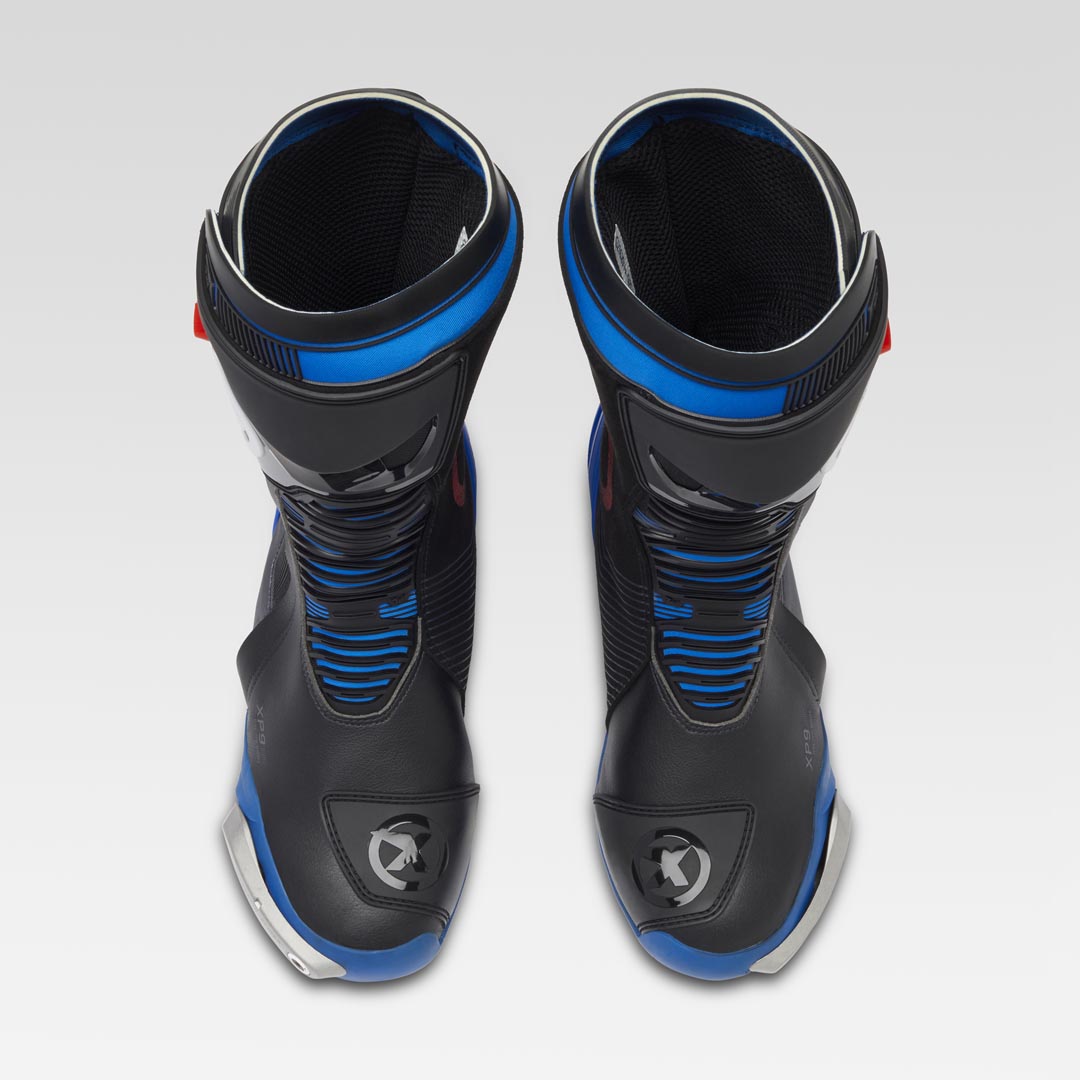 XPD XP9-S Racing en straat motorlaarzen | Heren | Zwart/Blauw 