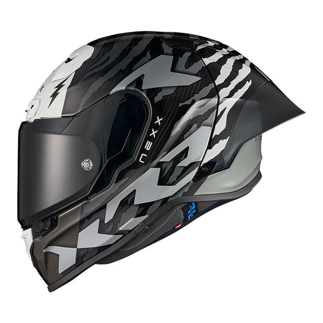 Nexx X.R3R Helm Ziger Carbon Zwart Grijs 01XR323513066 