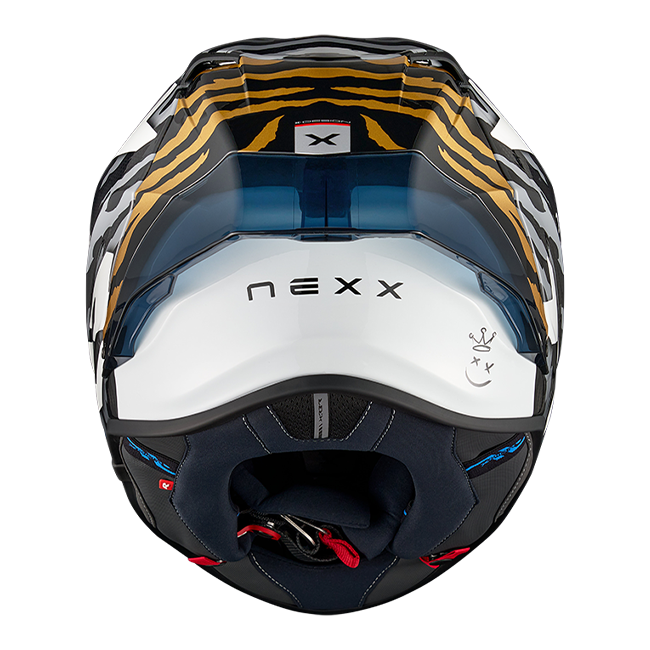 Nexx X.R3R Helm Ziger Carbon Grijs Goud 01XR323513378 