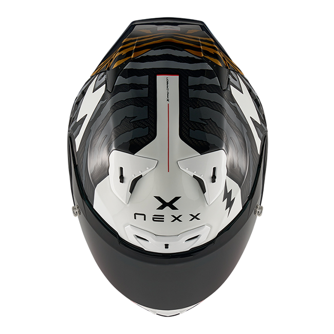 Nexx X.R3R Helm Ziger Carbon Grijs Goud 01XR323513378 