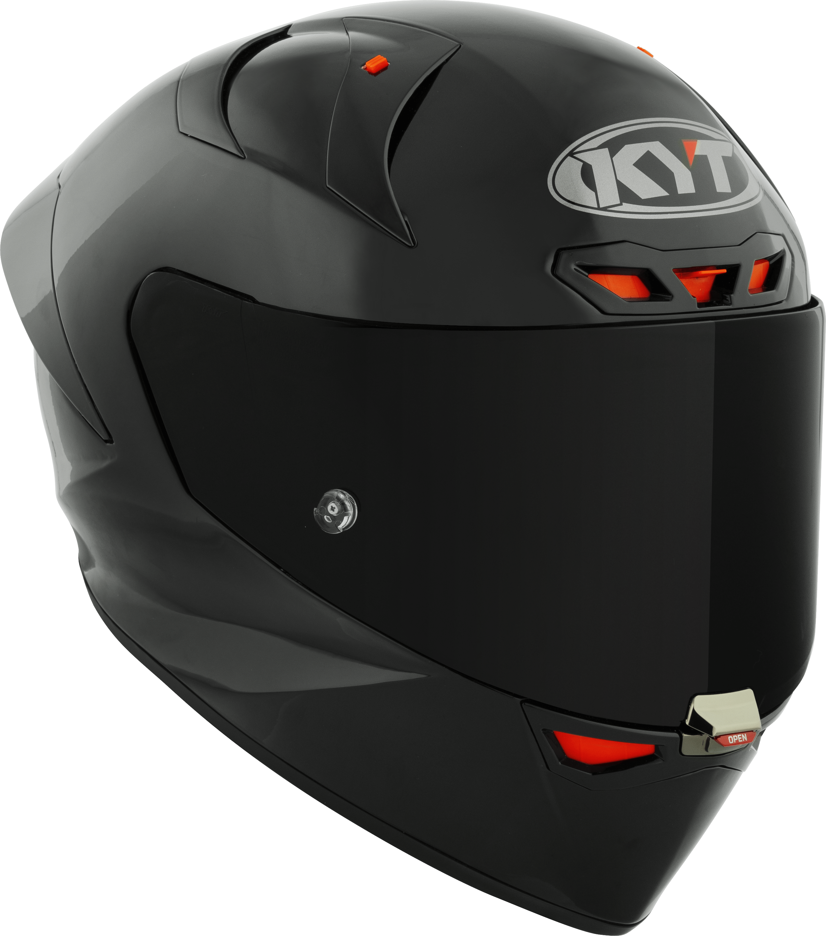 KYT KX-1 Race GP Helm Effen Zwart Y6KX00W6 