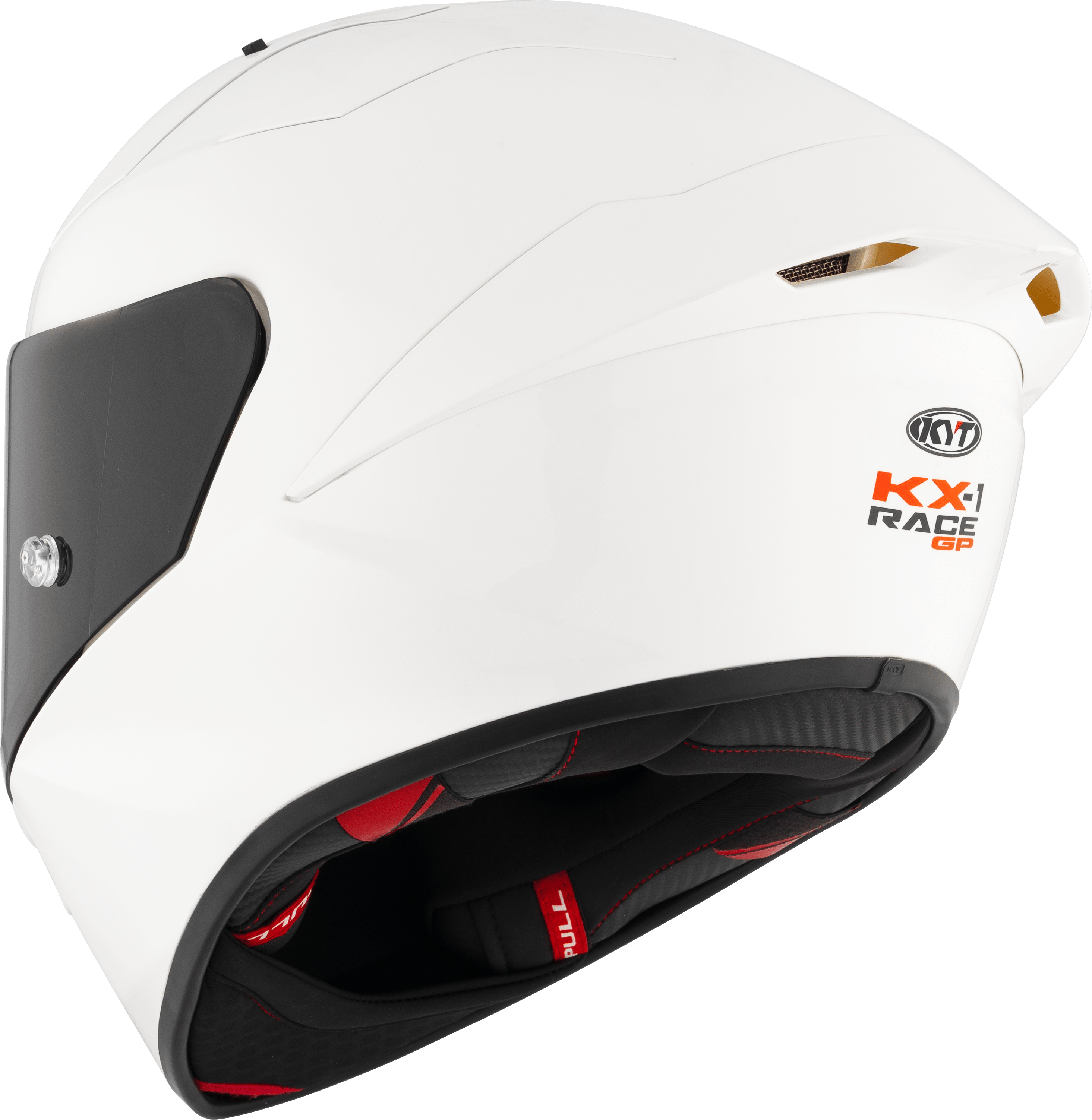 KYT KX-1 Race GP Helm Effen Wit Y6KXX0W3 