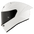 KYT KX-1 Race GP Helm Effen Wit Y6KXX0W3 