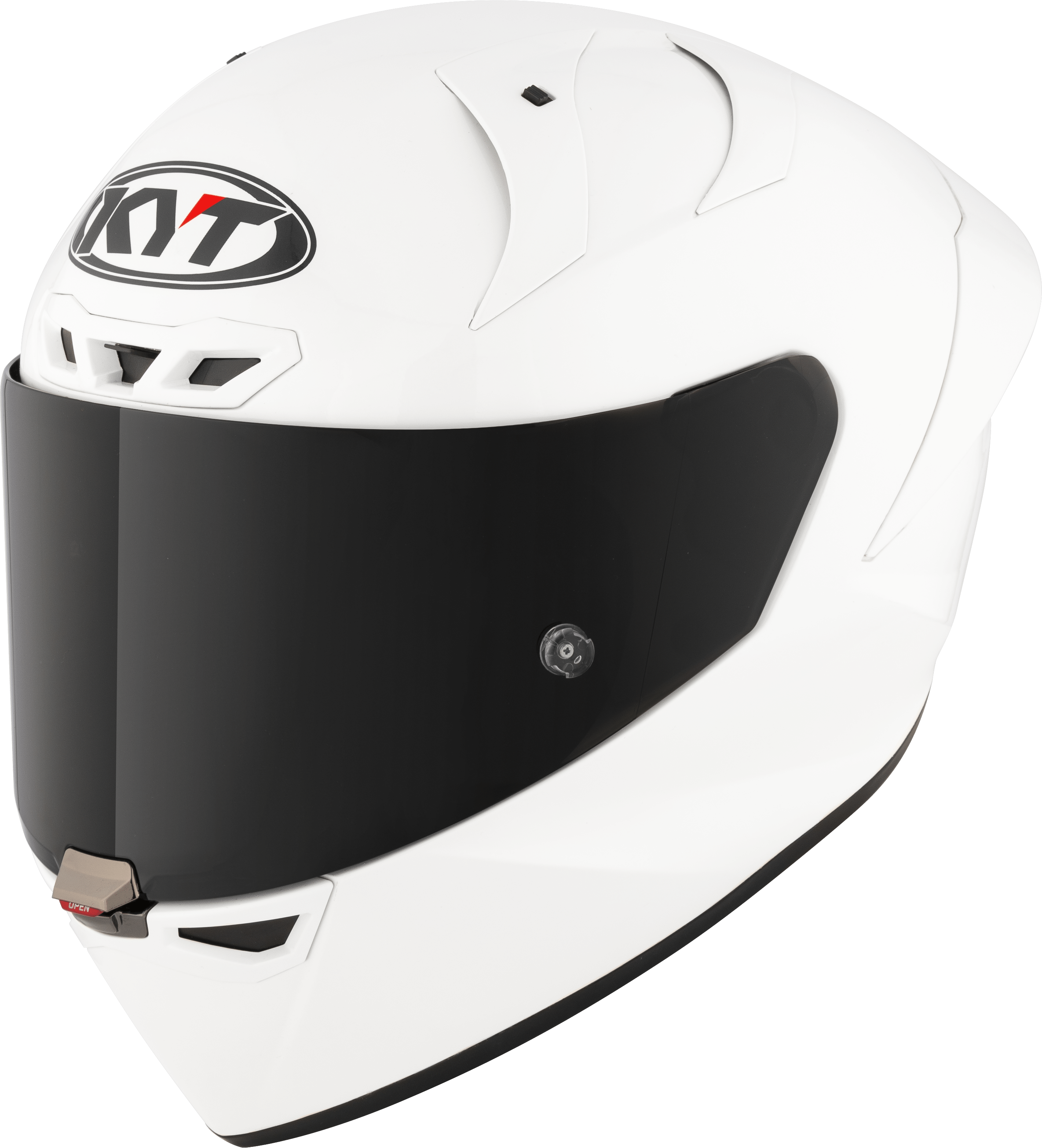 KYT KX-1 Race GP Helm Effen Wit Y6KXX0W3 