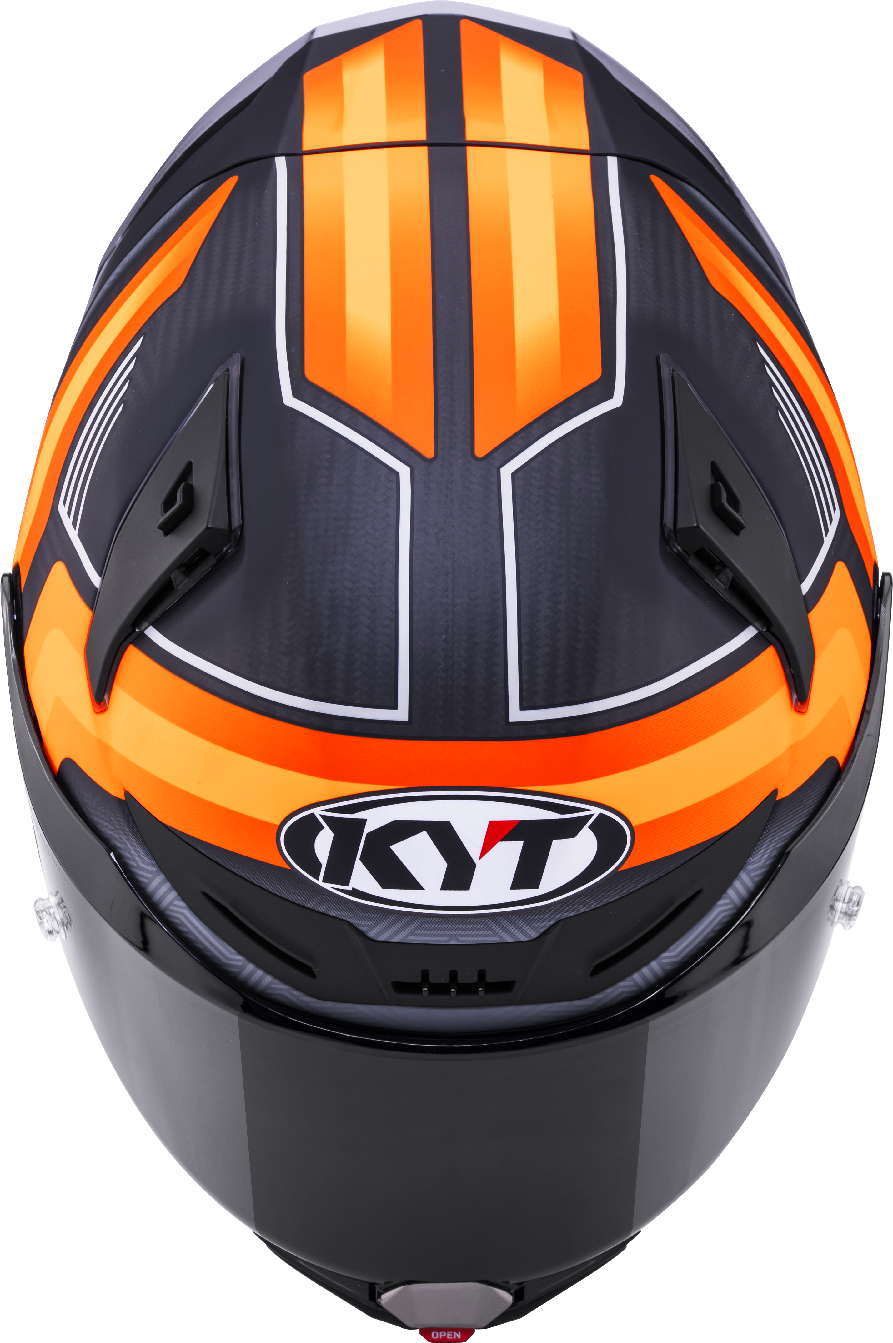 KYT R1R Racing Helm Carbon Accelerator Matt Oranje Y6R10001 