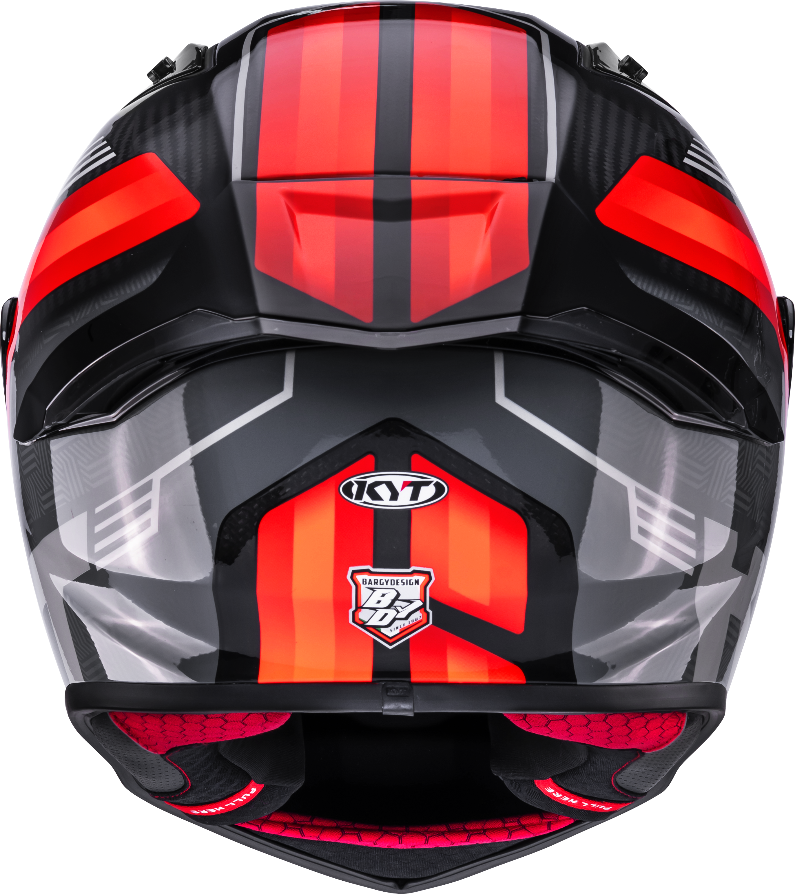 KYT R1R Racing Helm Carbon Accelerator Rood Y6R10003 