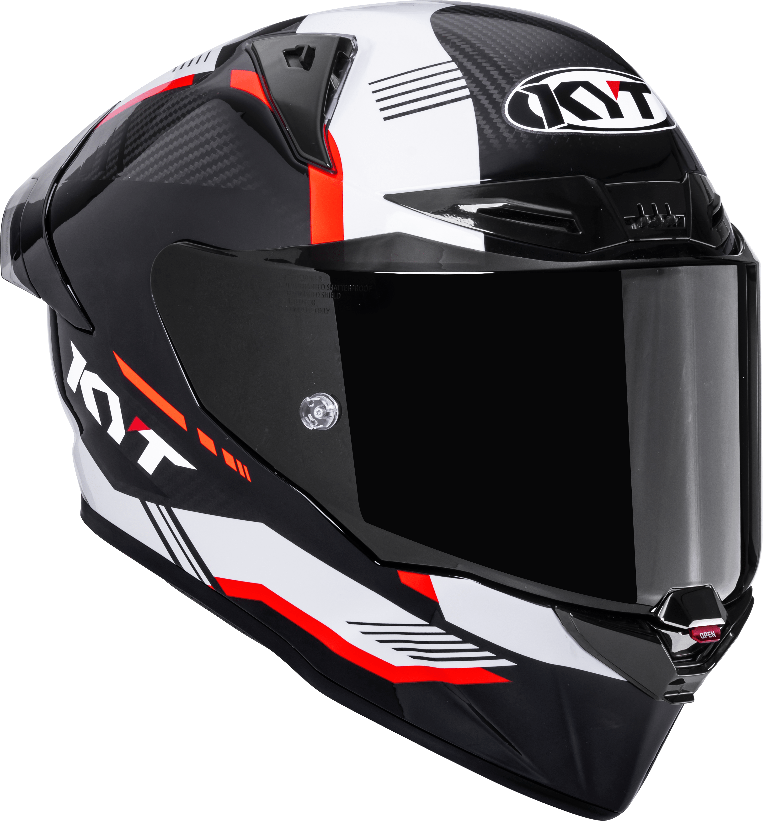 KYT R1R Racing Helm Carbon Zone Rood Y6R10007 
