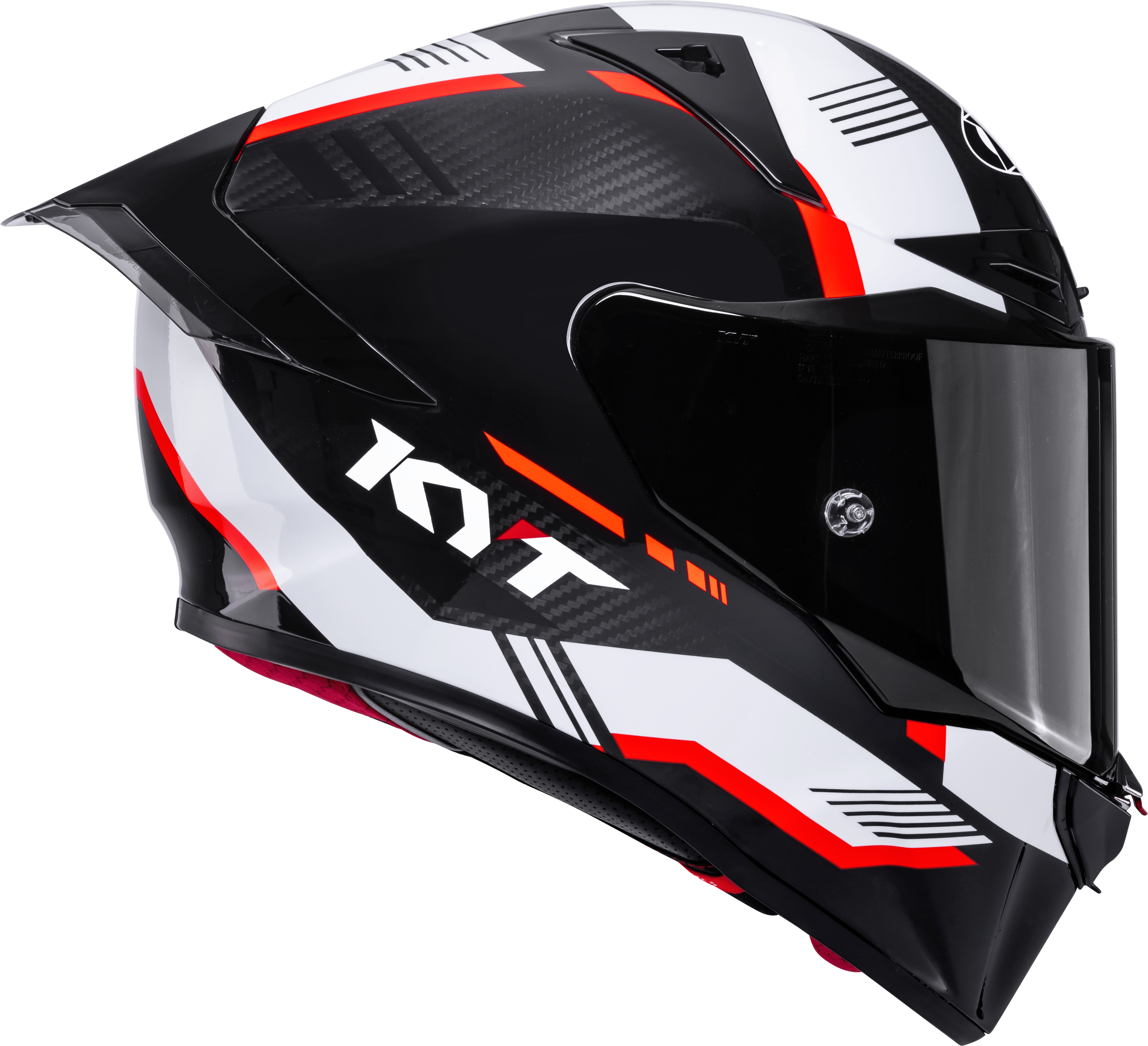 KYT R1R Racing Helm Carbon Zone Rood Y6R10007 