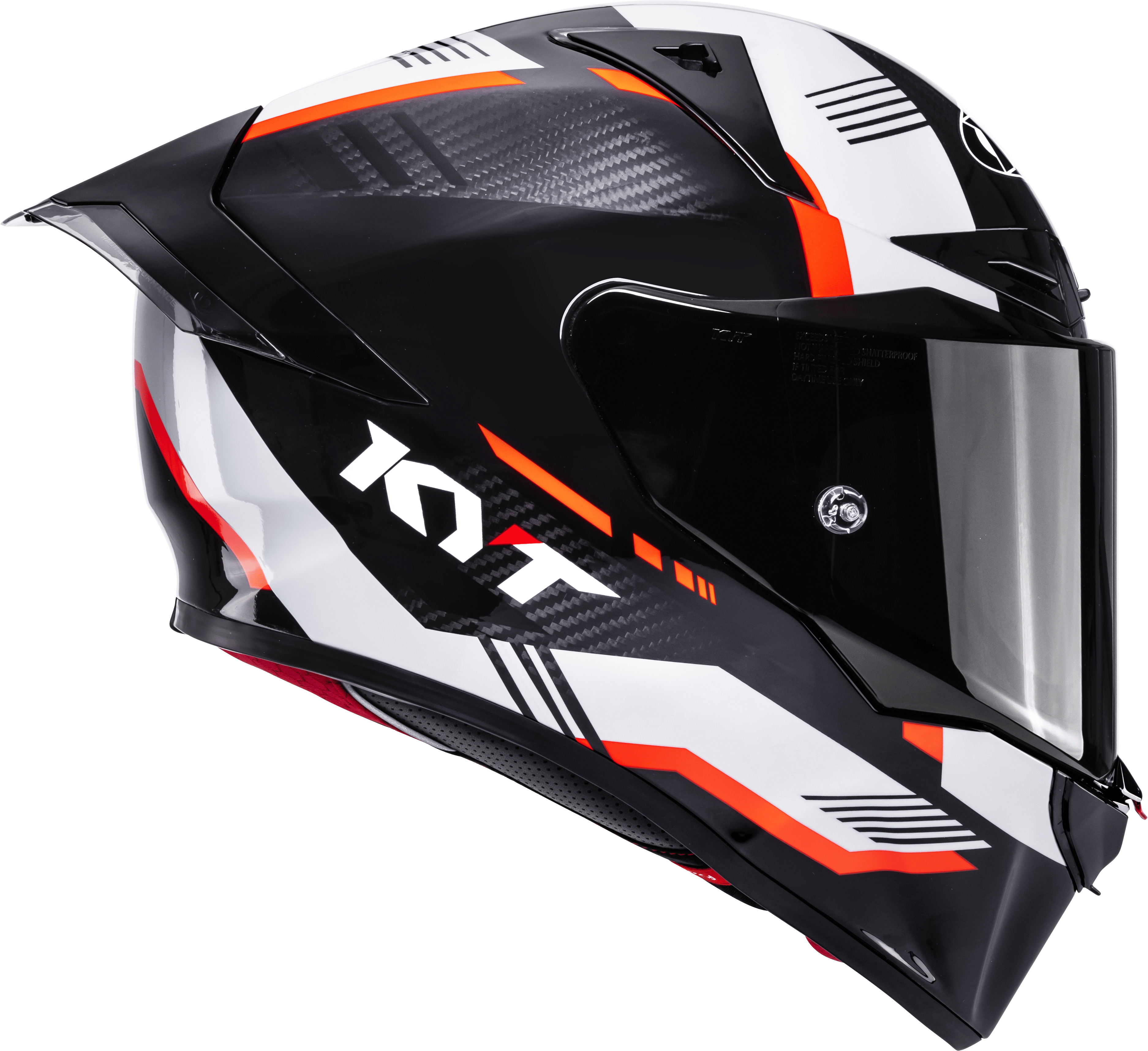 KYT R1R Racing Helm Carbon Zone Oranje Y6R10008 