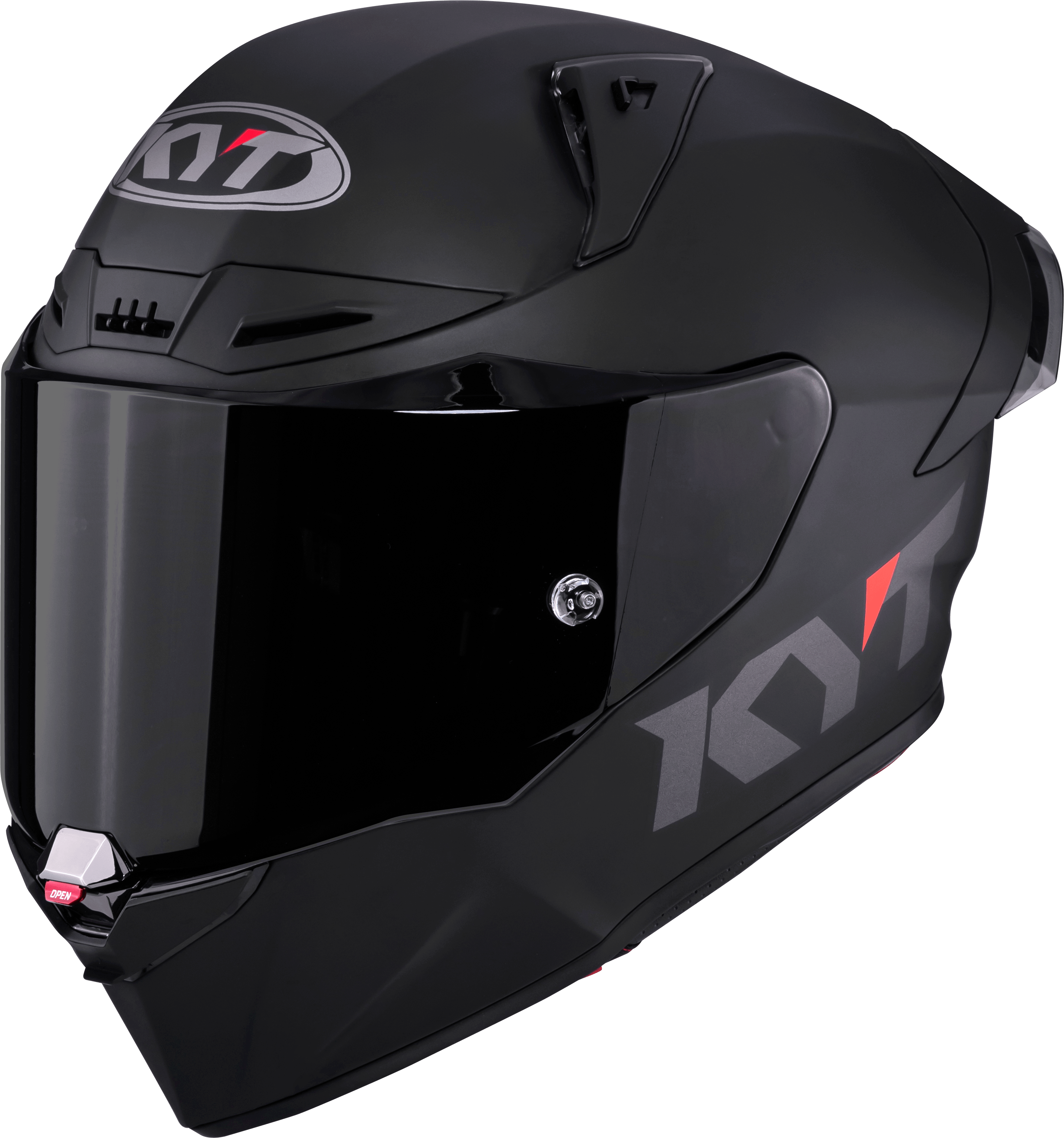 KYT R1R Racing Helm Plain zwart mat Y6R100X6 