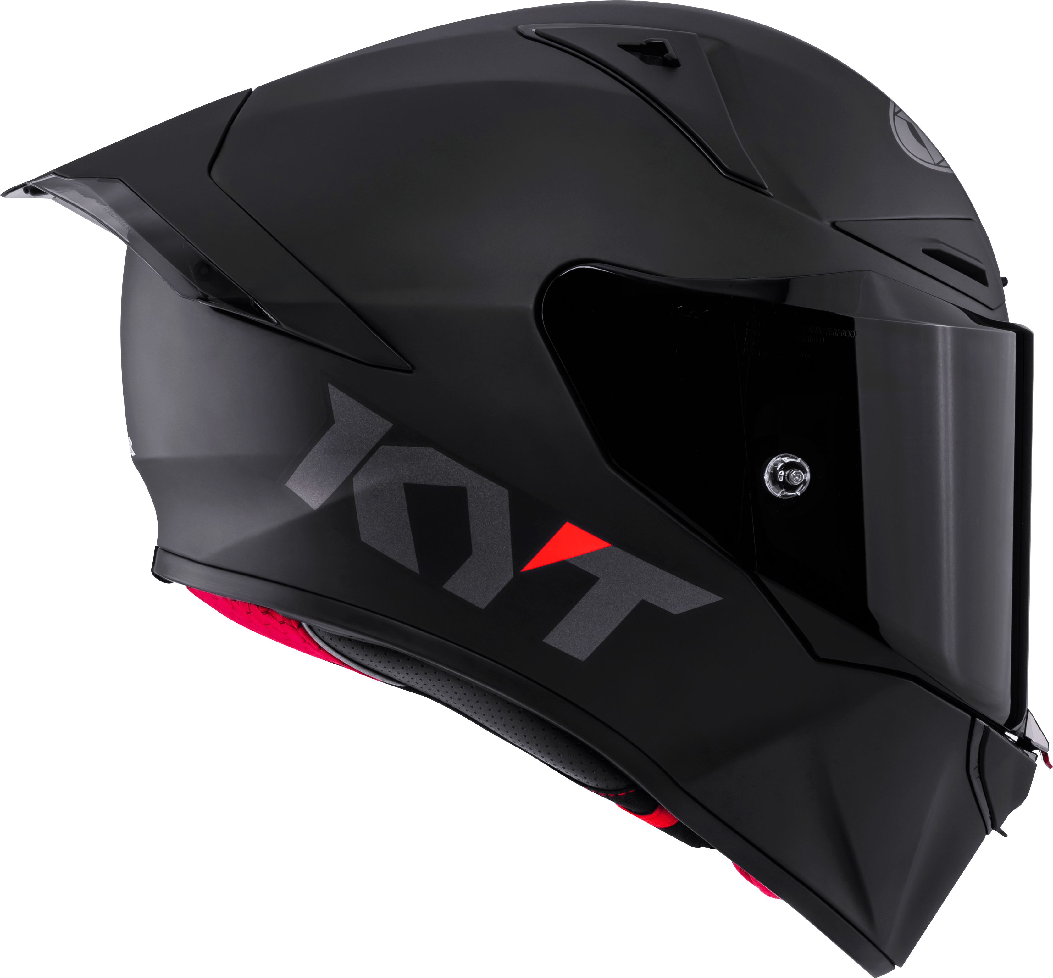 KYT R1R Racing Helm Plain zwart mat Y6R100X6 