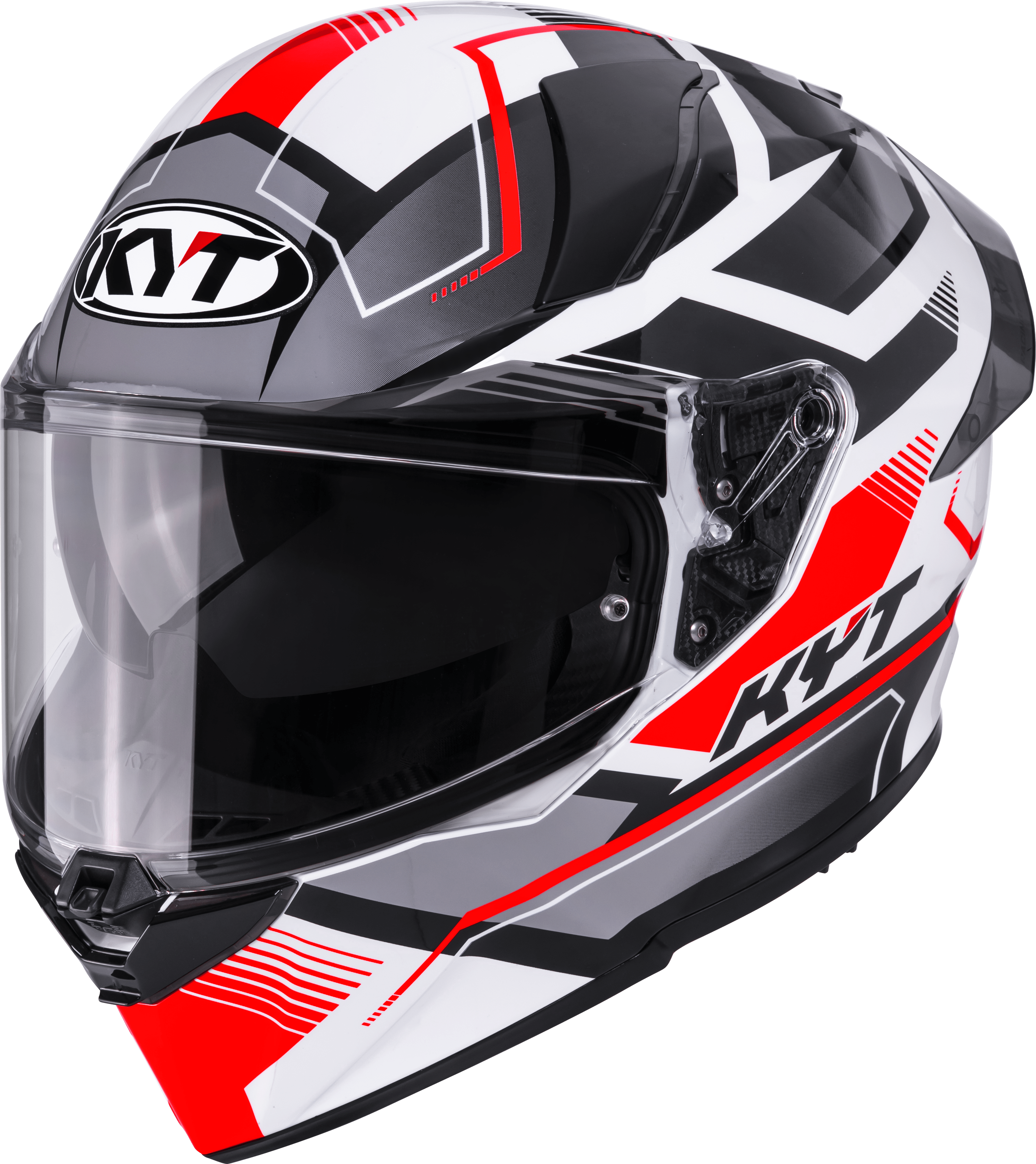 KYT R2R Helm Parsec Wit/Rood Y6R20022 
