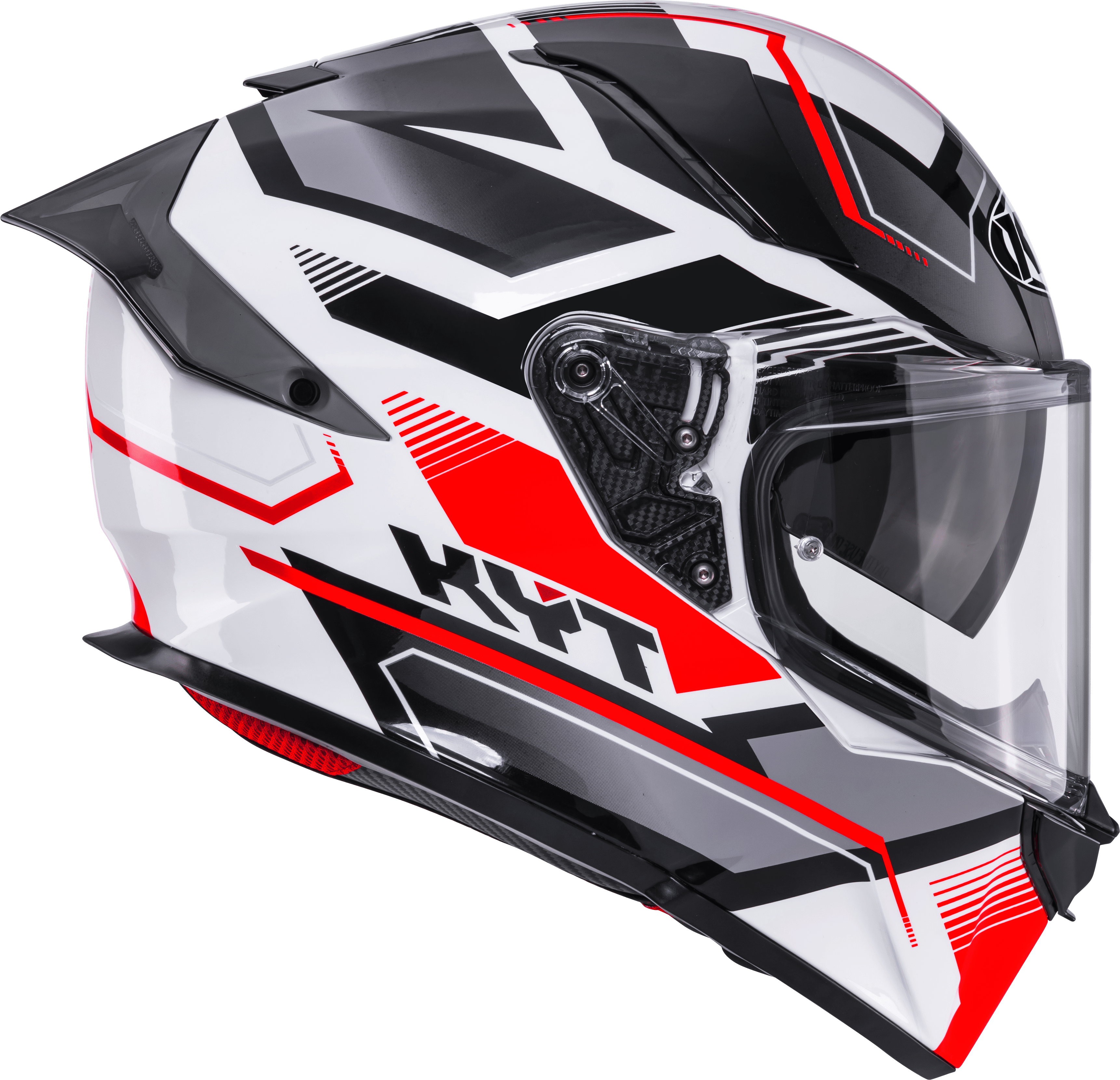 KYT R2R Helm Parsec Wit/Rood Y6R20022 