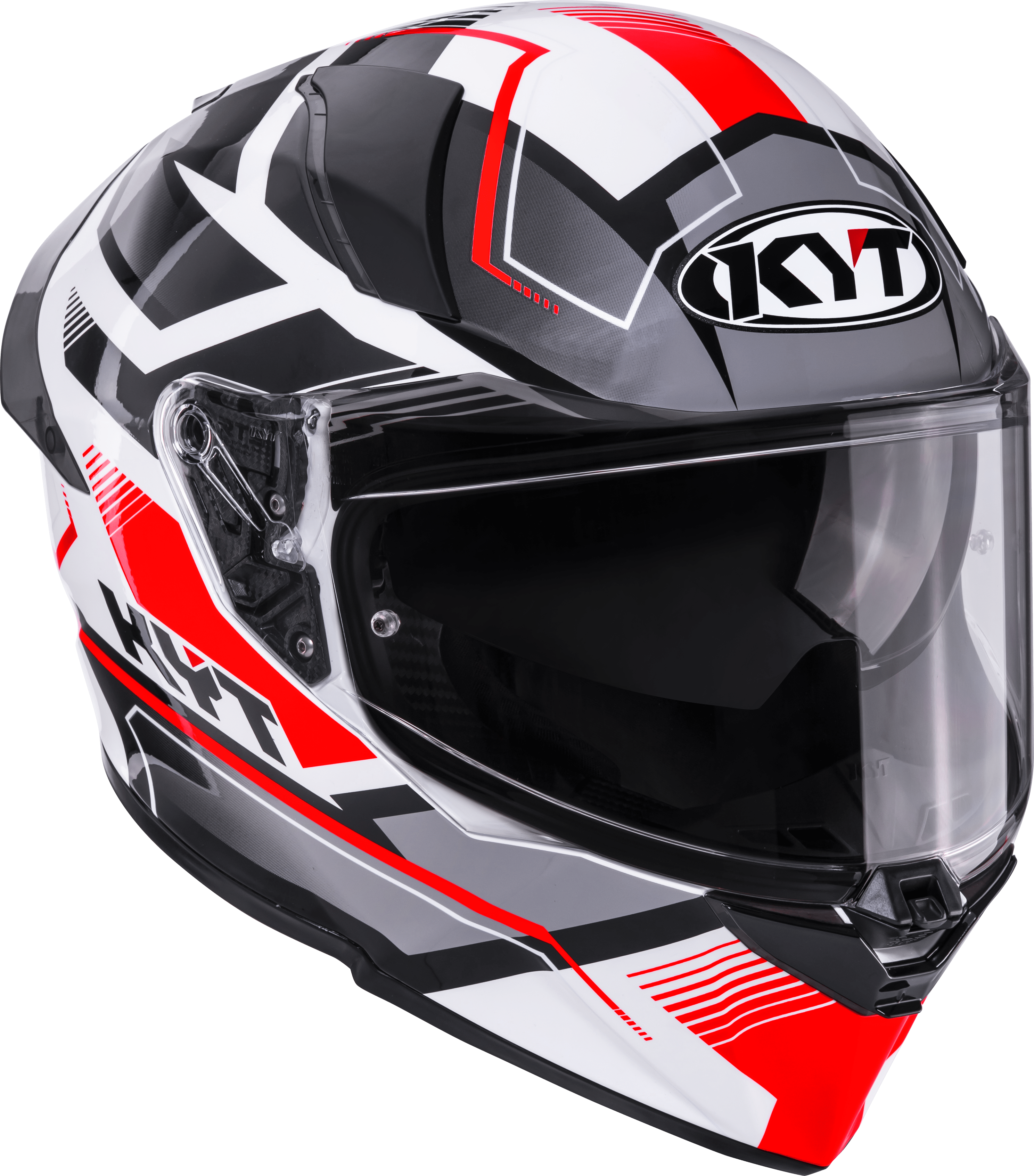 KYT R2R Helm Parsec Wit/Rood Y6R20022 