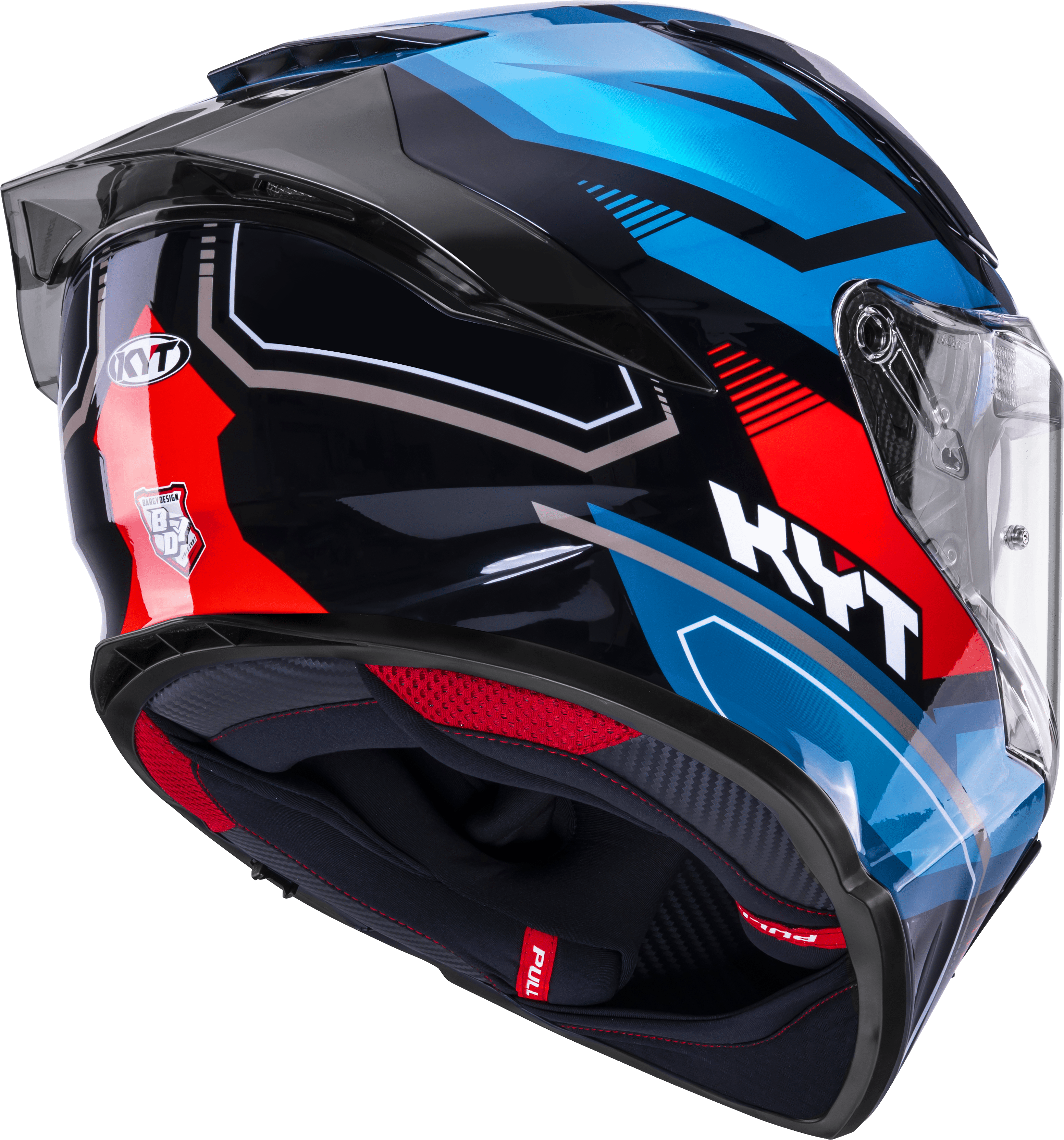KYT R2R Helm Parsec Zwart / Blauw / Rood Y6R20024 