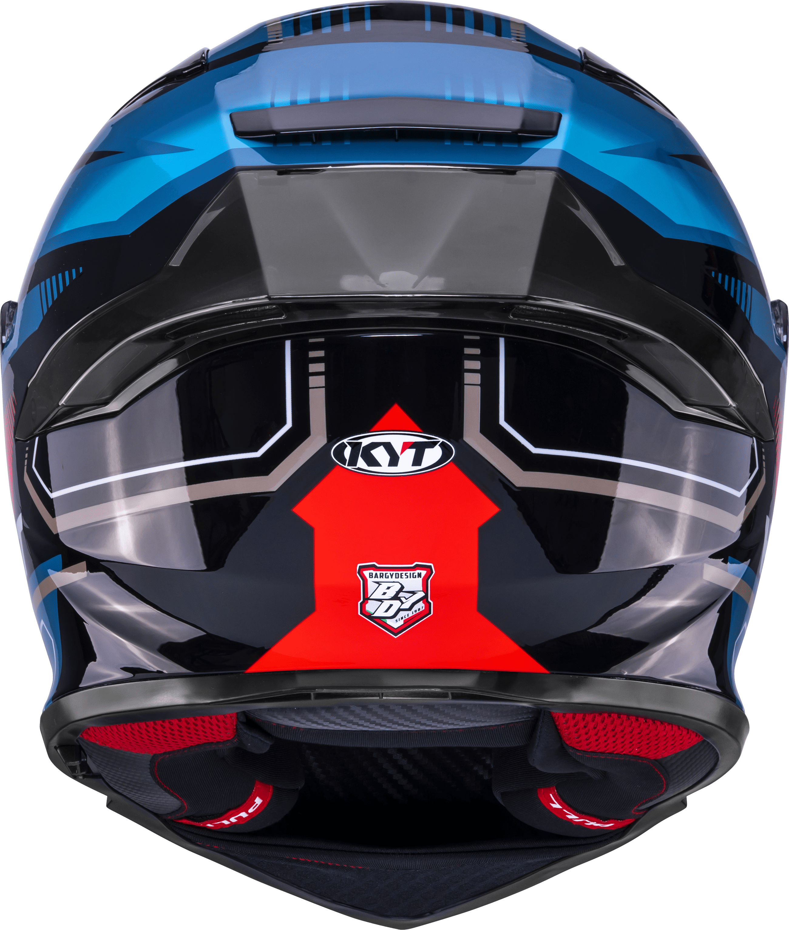 KYT R2R Helm Parsec Zwart / Blauw / Rood Y6R20024 