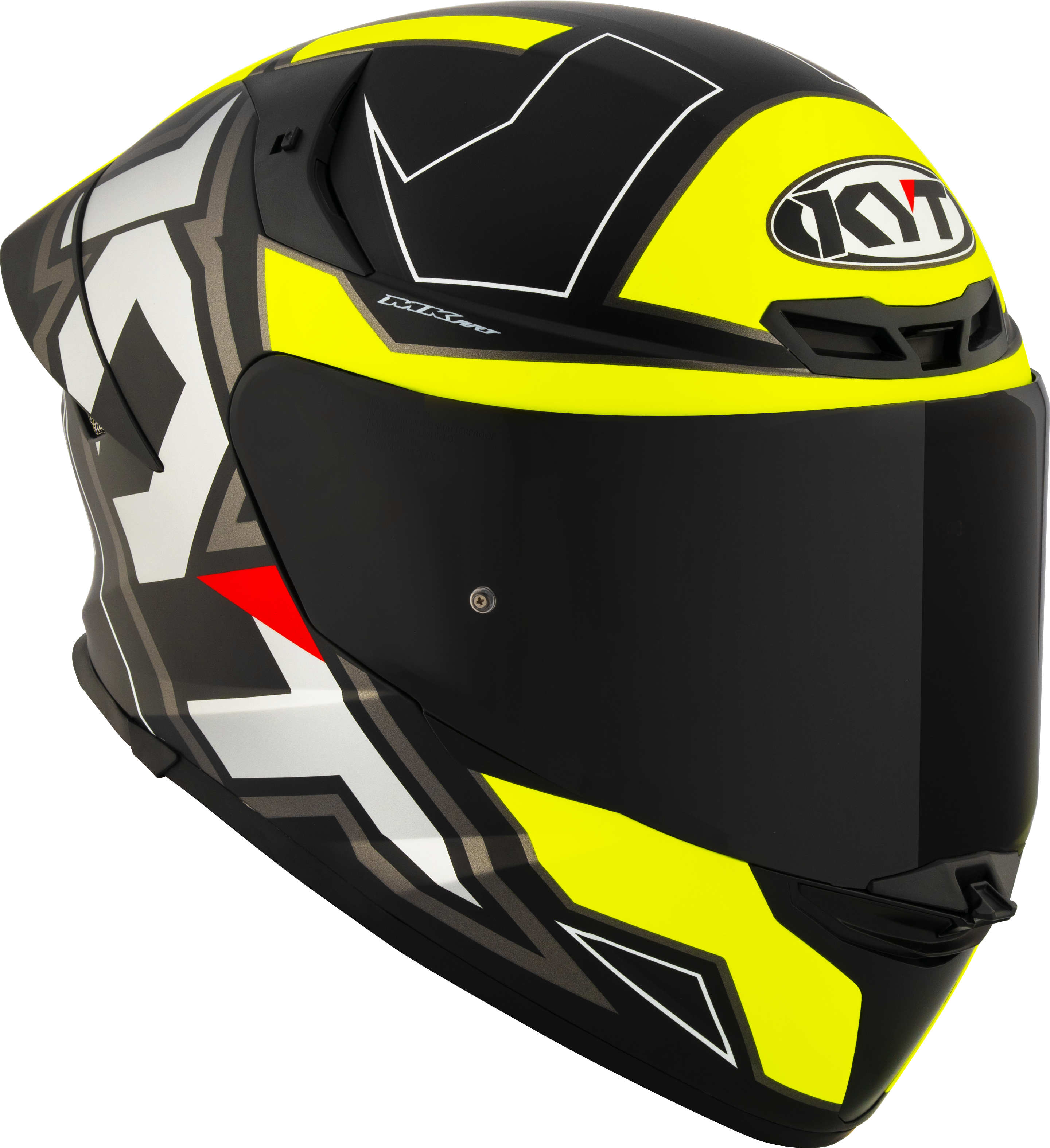 KYT TT-Revo Helm Electron Zwart Geel mat Y6TR0007 