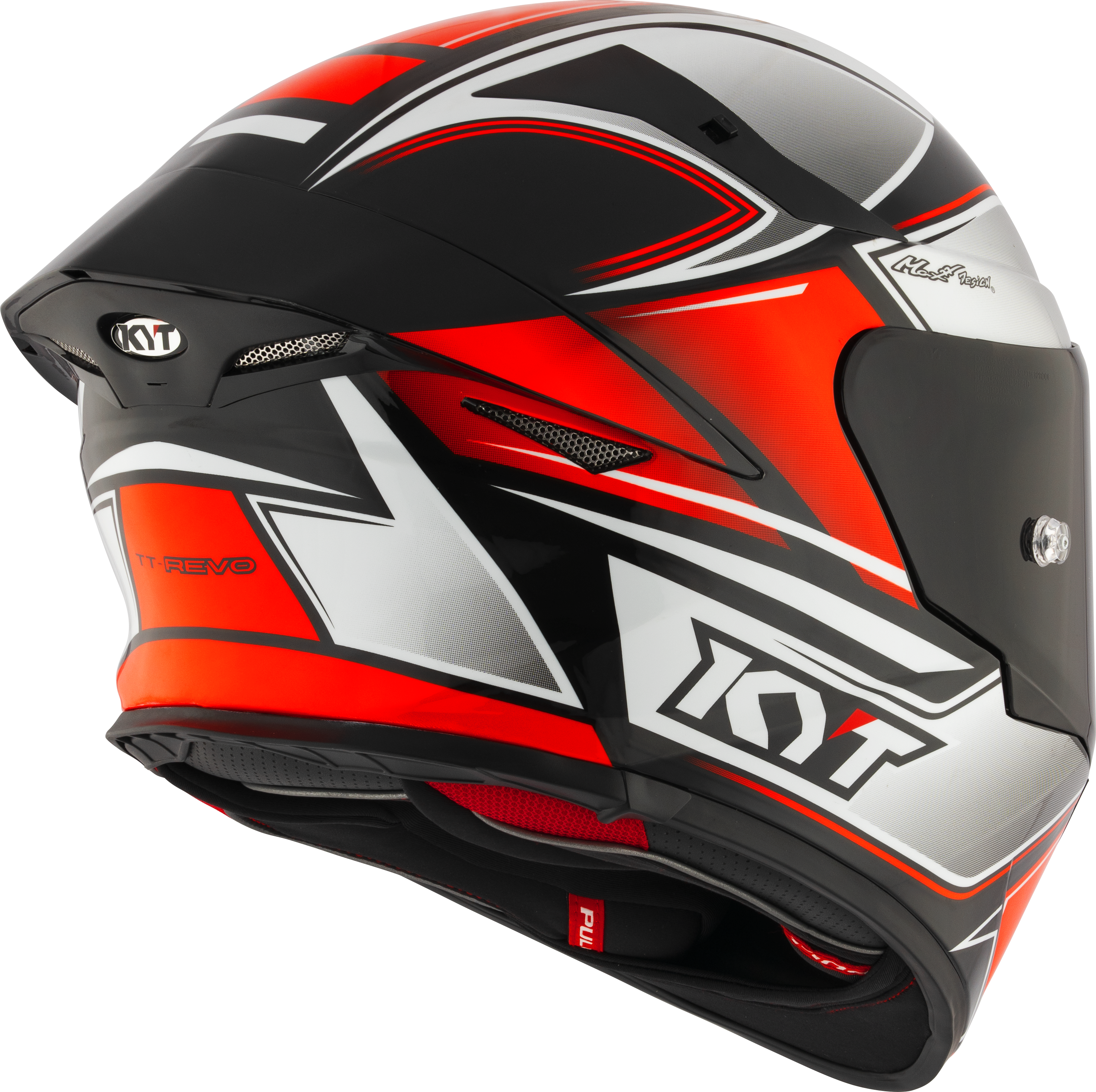 KYT TT-Revo Helm Toerist Rood Fluo Y6TR0012 