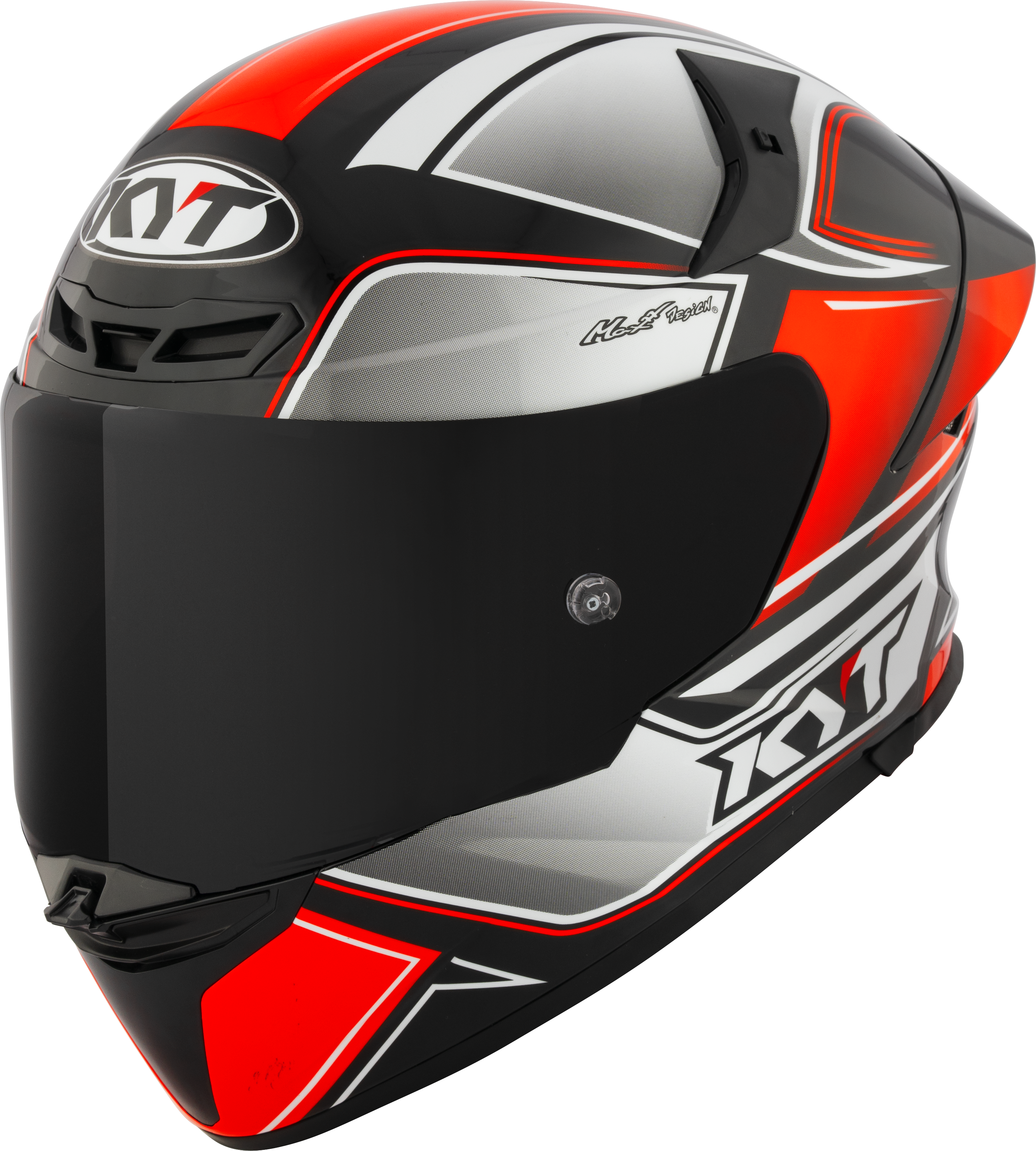 KYT TT-Revo Helm Toerist Rood Fluo Y6TR0012 