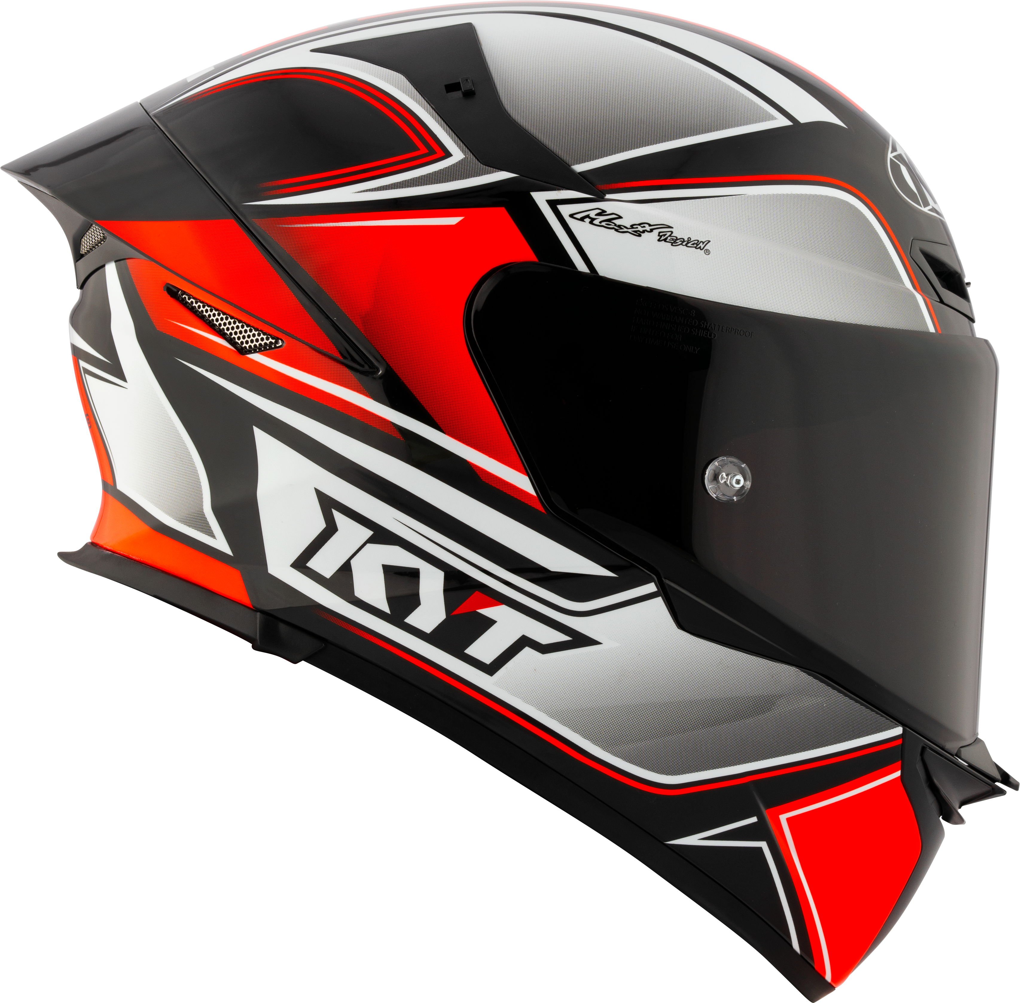 KYT TT-Revo Helm Toerist Rood Fluo Y6TR0012 