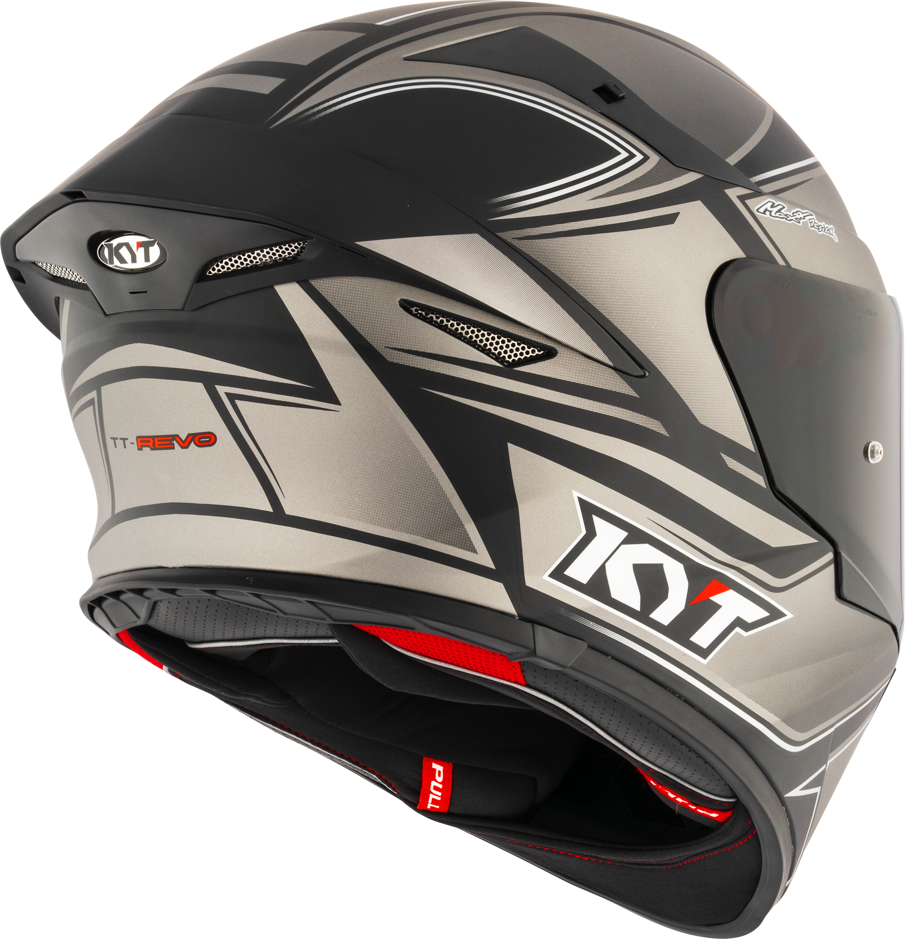 KYT TT-Revo Helm Toerist Matt Cool Grijs Y6TR0013 