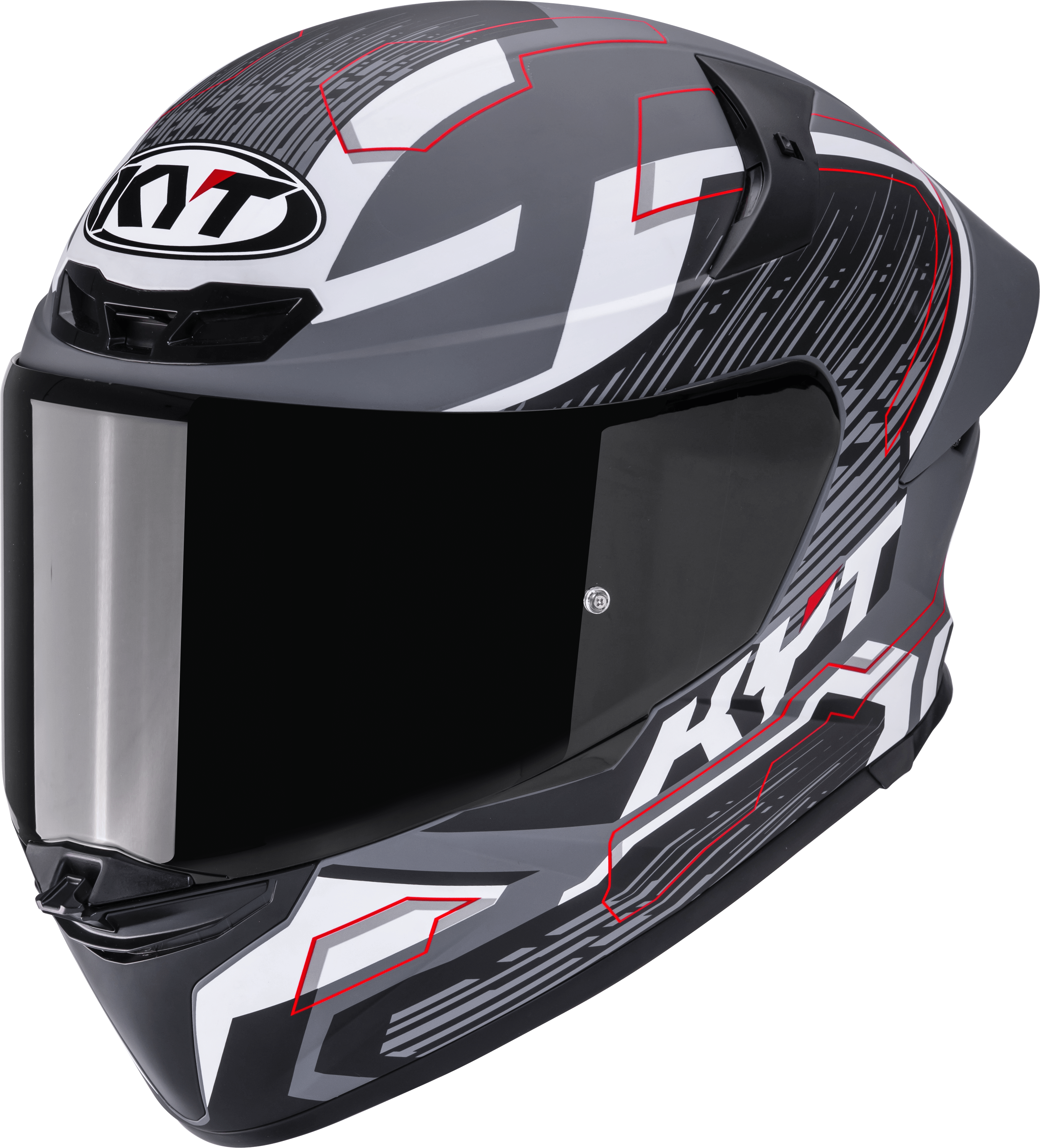 KYT TT-Revo Helm Speeding Matt Grijs Y6TR0052 