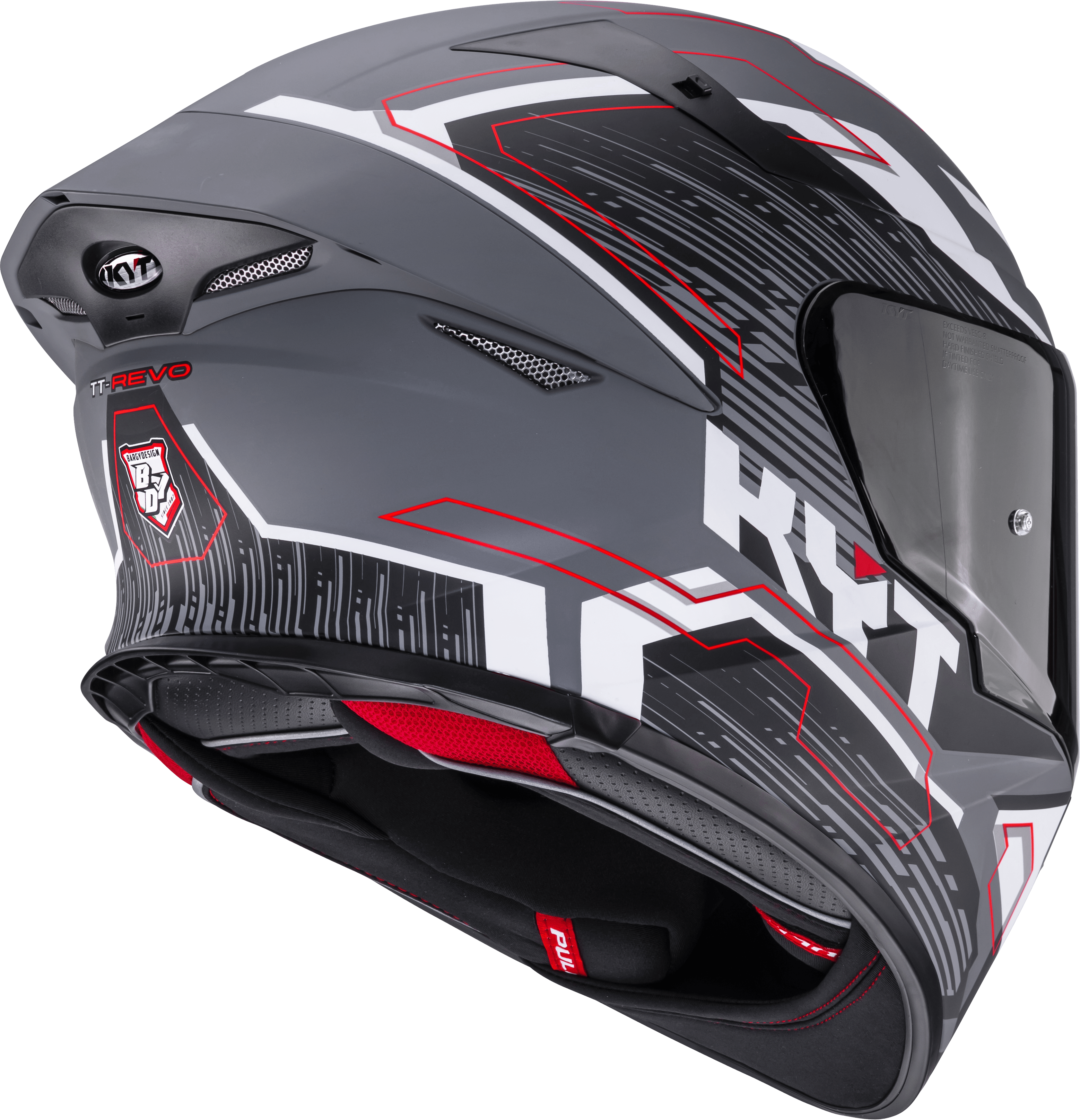 KYT TT-Revo Helm Speeding Matt Grijs Y6TR0052 