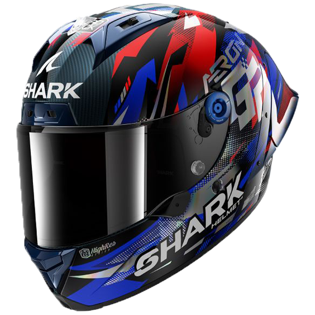 Shark Aeron GP Helm FIM 1 Racing Johann Zarco Replica Overwinning 2025 