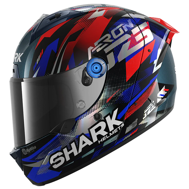Shark Aeron Helm Johann Zarco Replica GP de Frankrijk – Carbon Blauw Chroom 