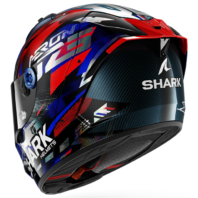 Shark Aeron Helm Johann Zarco Replica GP de Frankrijk – Carbon Blauw Chroom 
