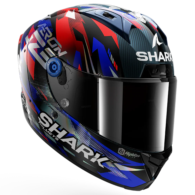 Shark Aeron Helm Johann Zarco Replica GP de Frankrijk – Carbon Blauw Chroom 