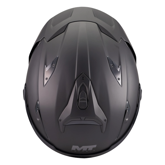 MT-Helmets KRE 2 Pure A1 Integralhelm in Schwarz matt — Draufsicht