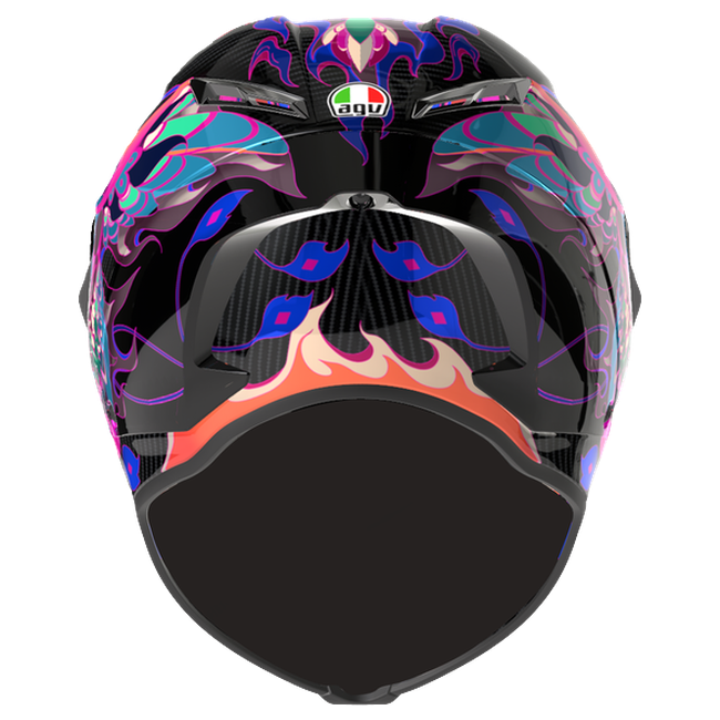 AGV Pista GP RR S Battito Iridium Integral-Rennhelm, Heckansicht