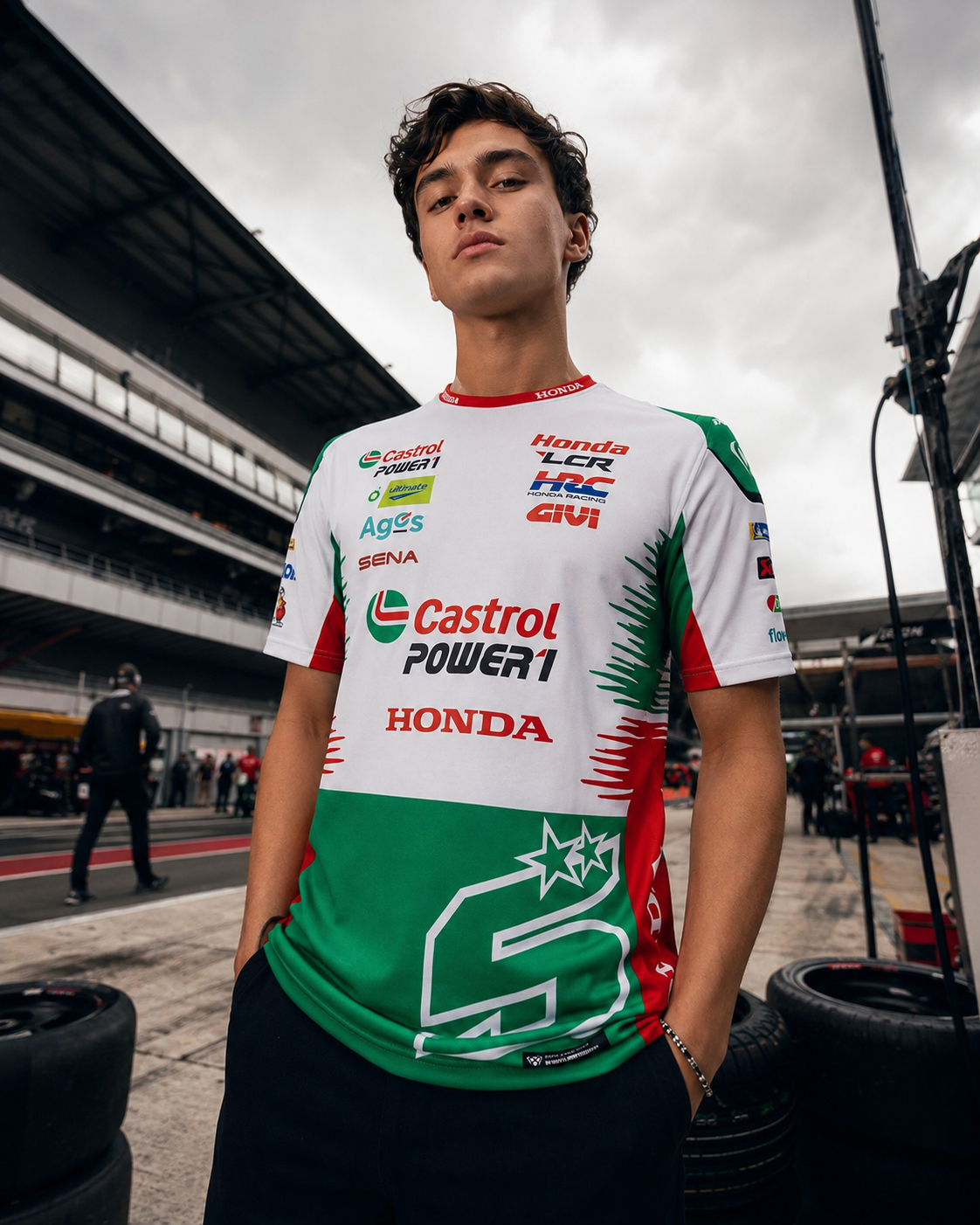 LCR Honda Racing Team Johann Zarco #5 T-shirt replica heren 2026 IXON 