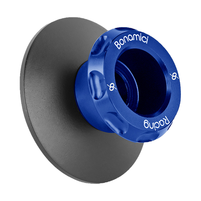 Bobbins/Ständeraufnahme EVO Racing M10x1,25 Bonamici Racing SCR10F für CFMOTO 675 SR-R – Blau