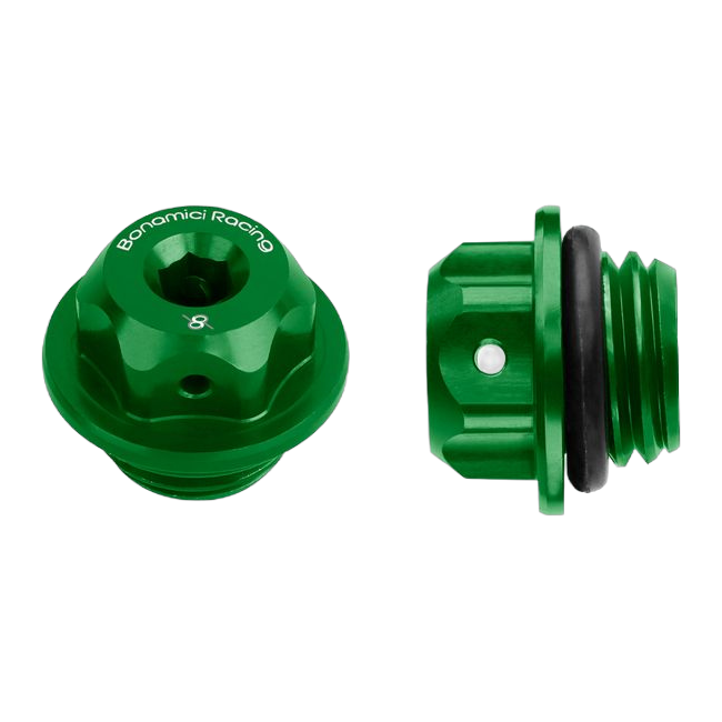 Öleinfülldeckel M19,5x2,5 Bonamici Racing T003 für CFMOTO 675 SR-R – Grün