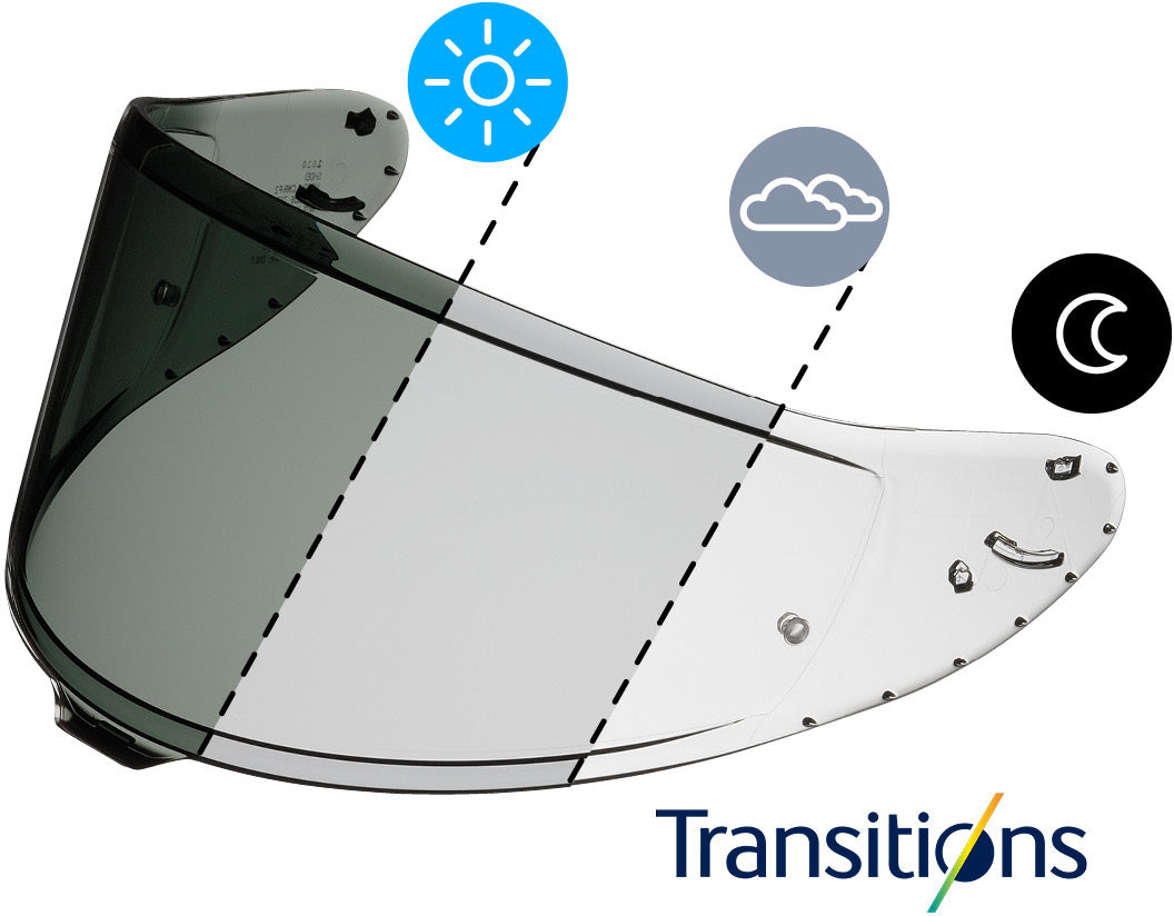 Shoei vizier X-SPR PRO (CWR-F2PN) Fotochromatisch Zelftintend Adaptief 