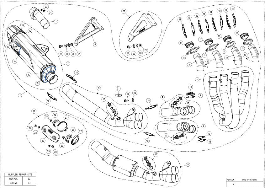 Akrapovic Racing Line (Roestvrij staal) Honda CBR 1000 RR-R SC82 (24-26) S-H10R10-APLT 
